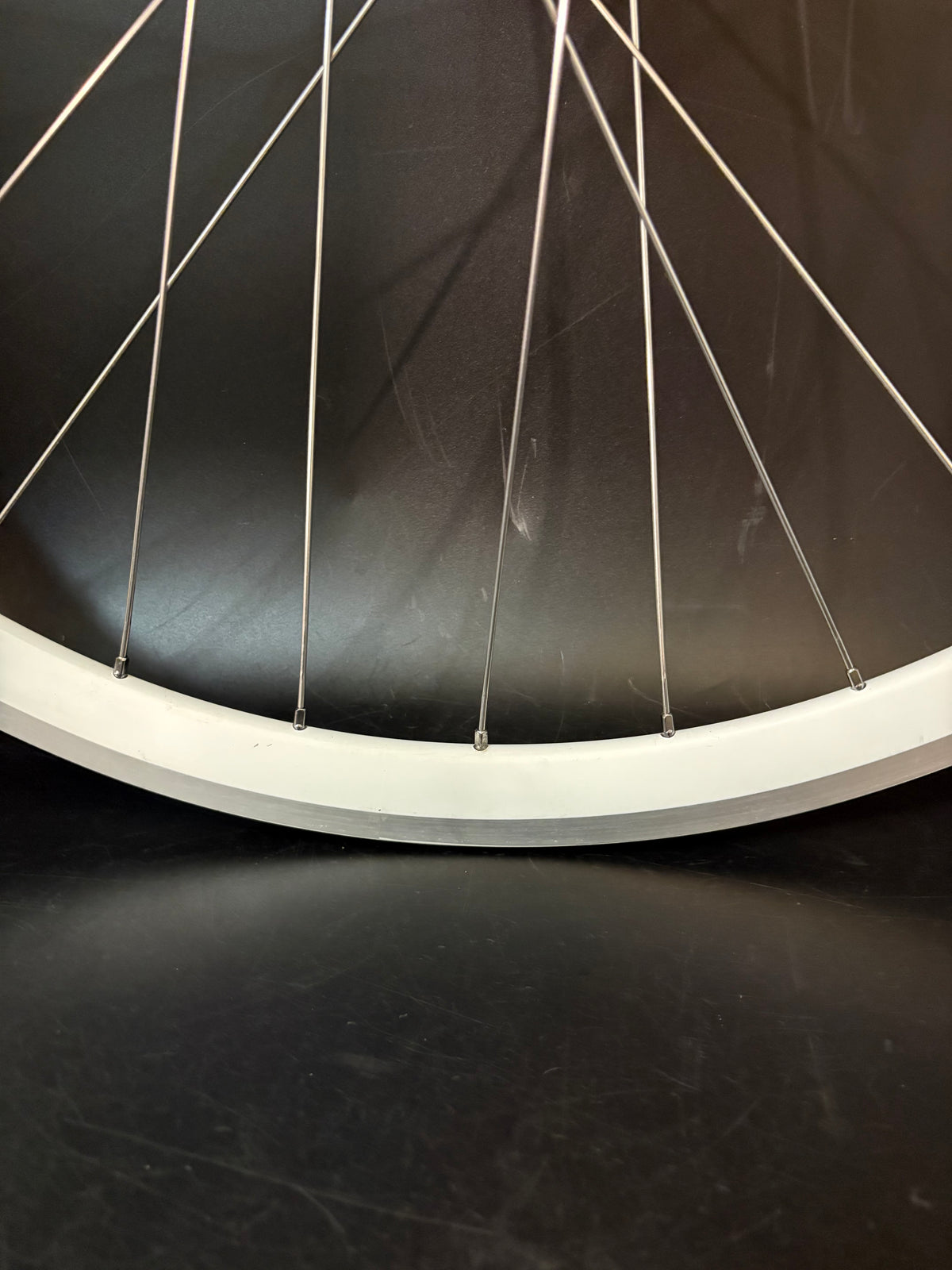 Velocity Deep V Machined White / Phil Wood HF Pink Wheelset 32h