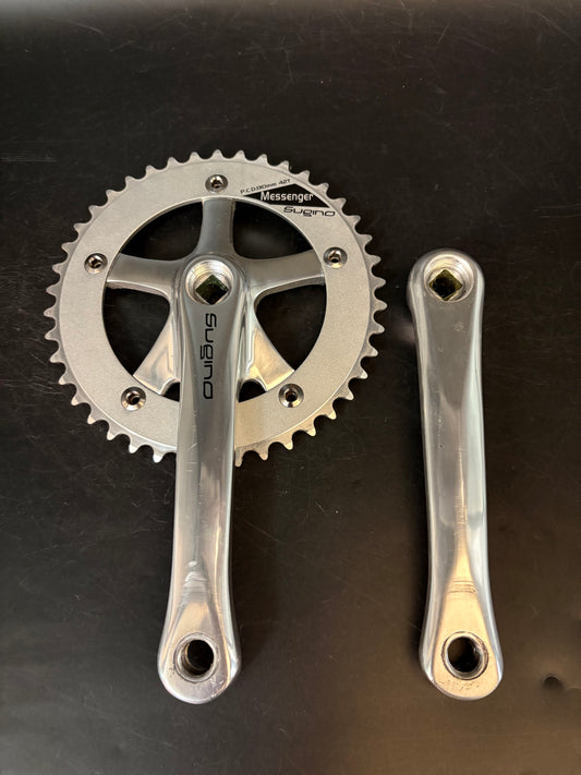 Sugino Messenger Crankset Silver 165mm 42t 130bcd