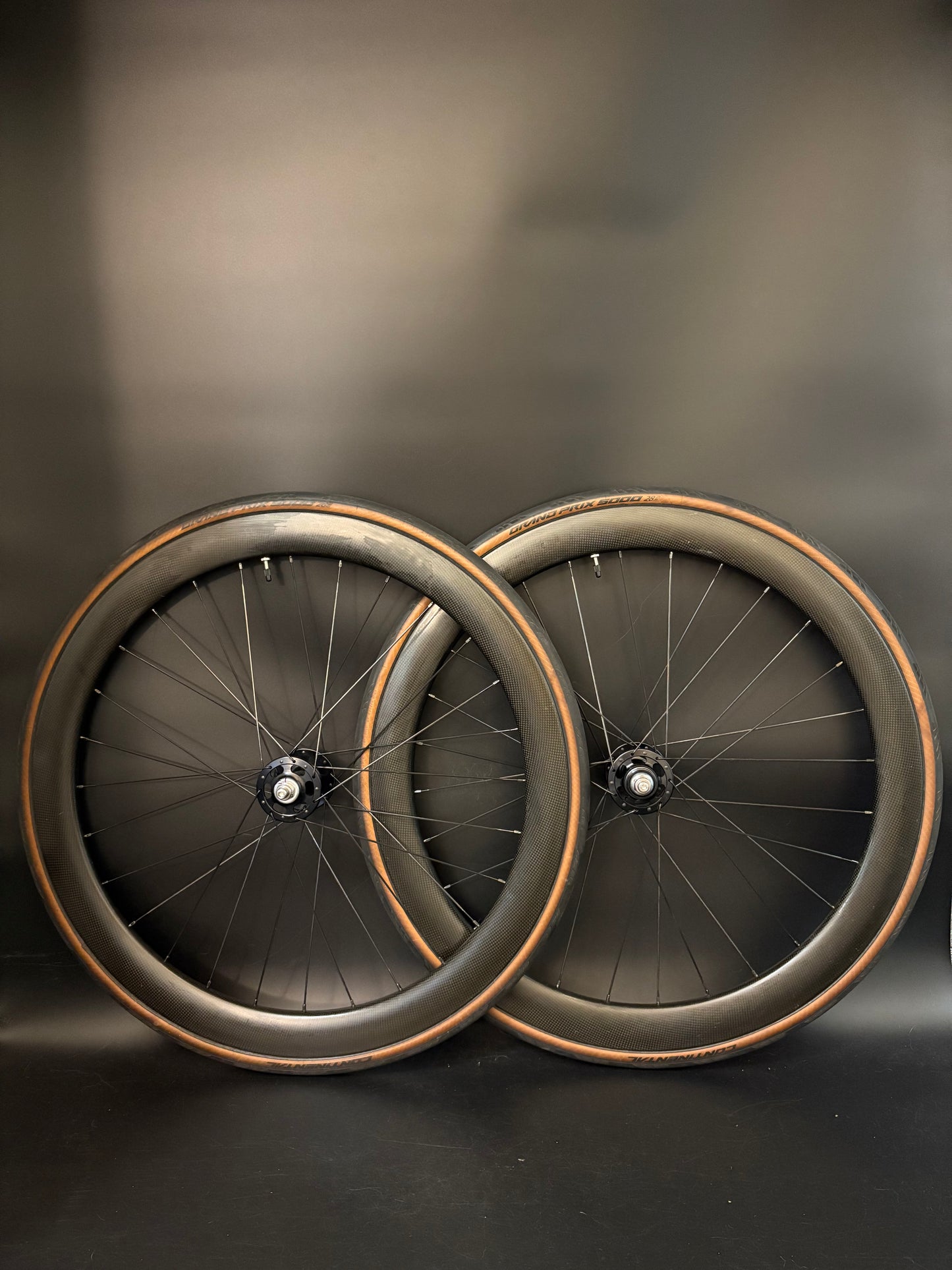 Unbranded Carbon 50mm / Paul Components HF Wheelset Black 28h