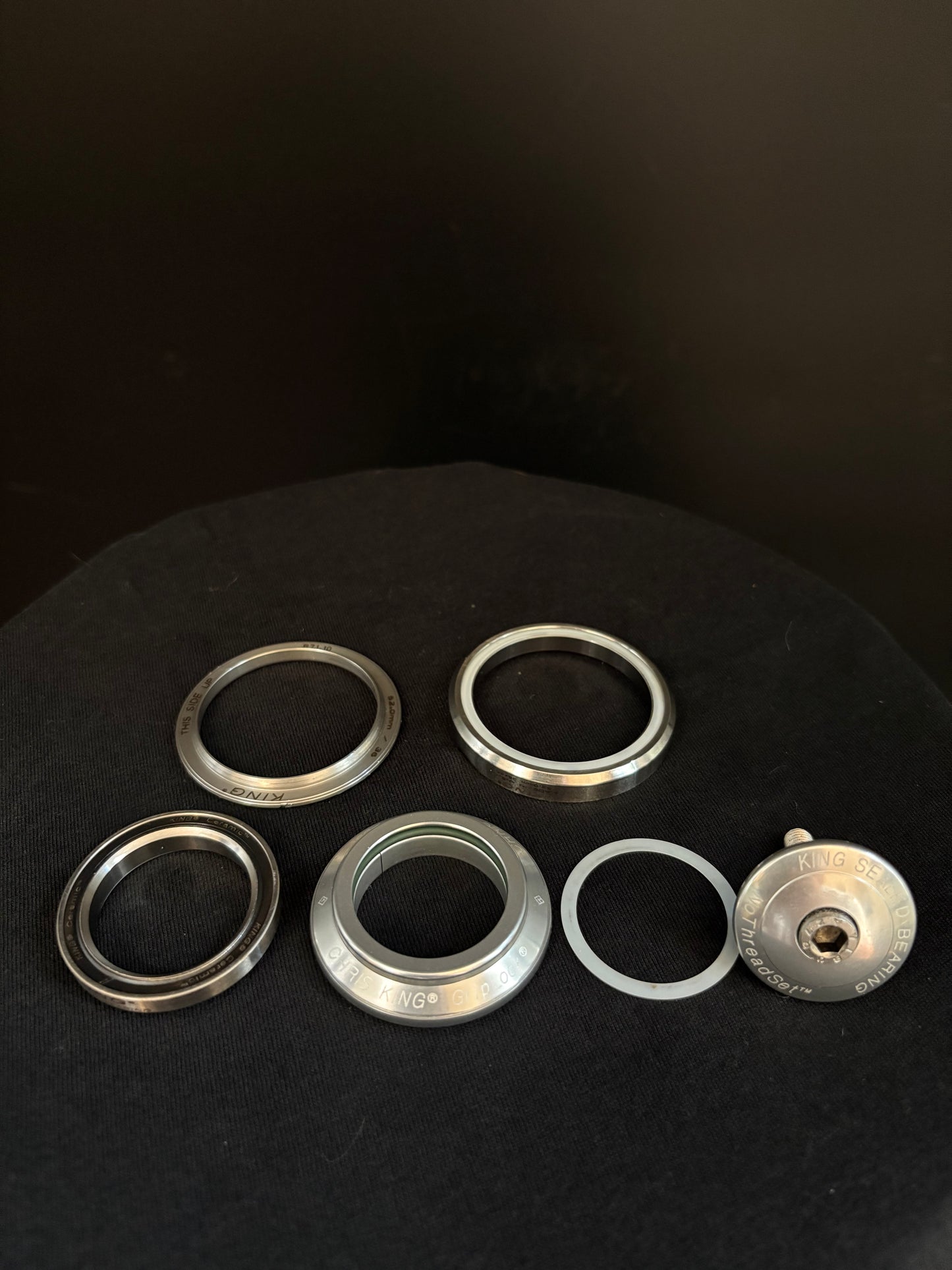 Chris King Dropset 2 Tapered Headset Silver Ceramic Bearing