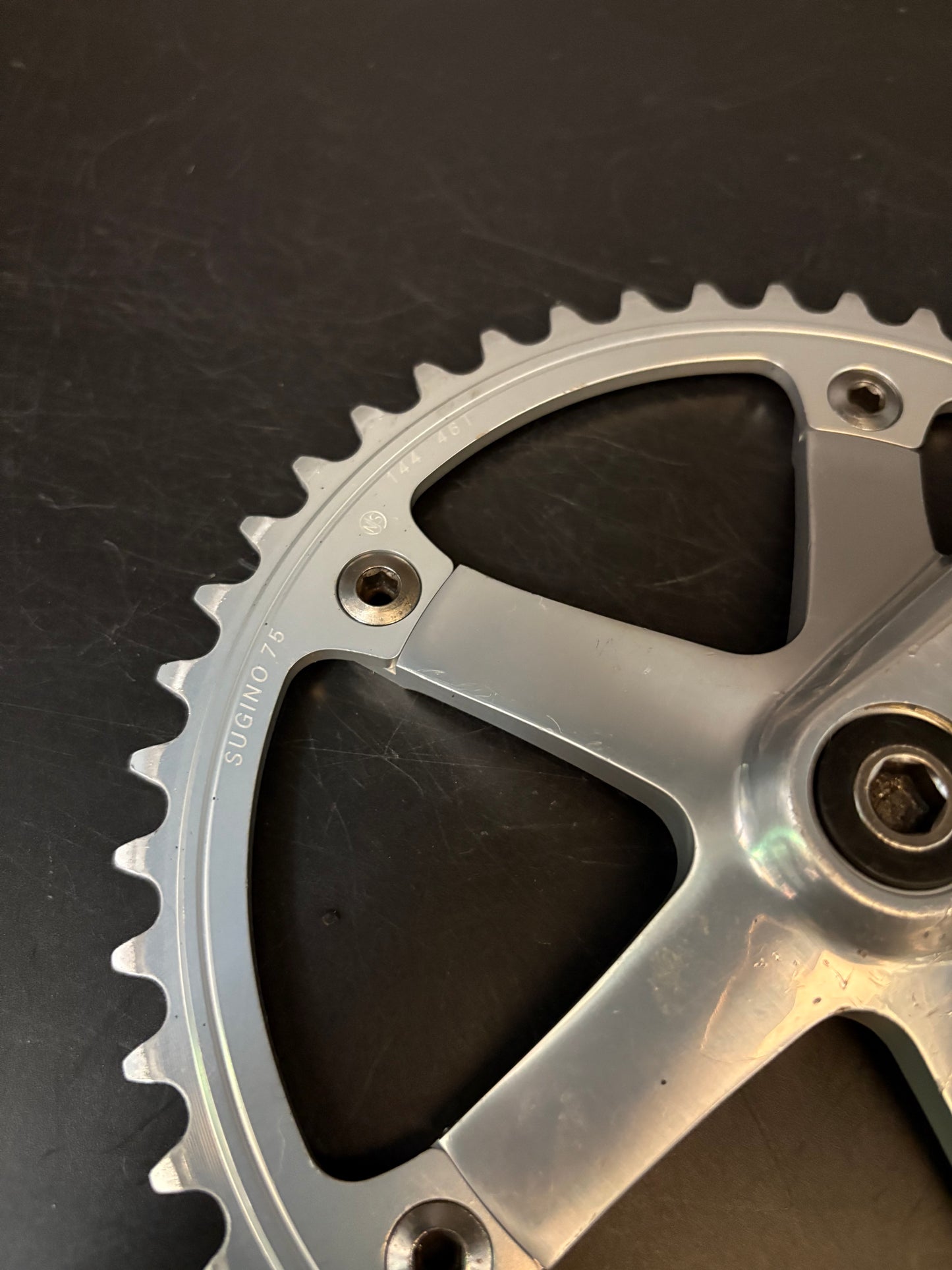 Sugino 75 Crankset Silver 165mm 46t