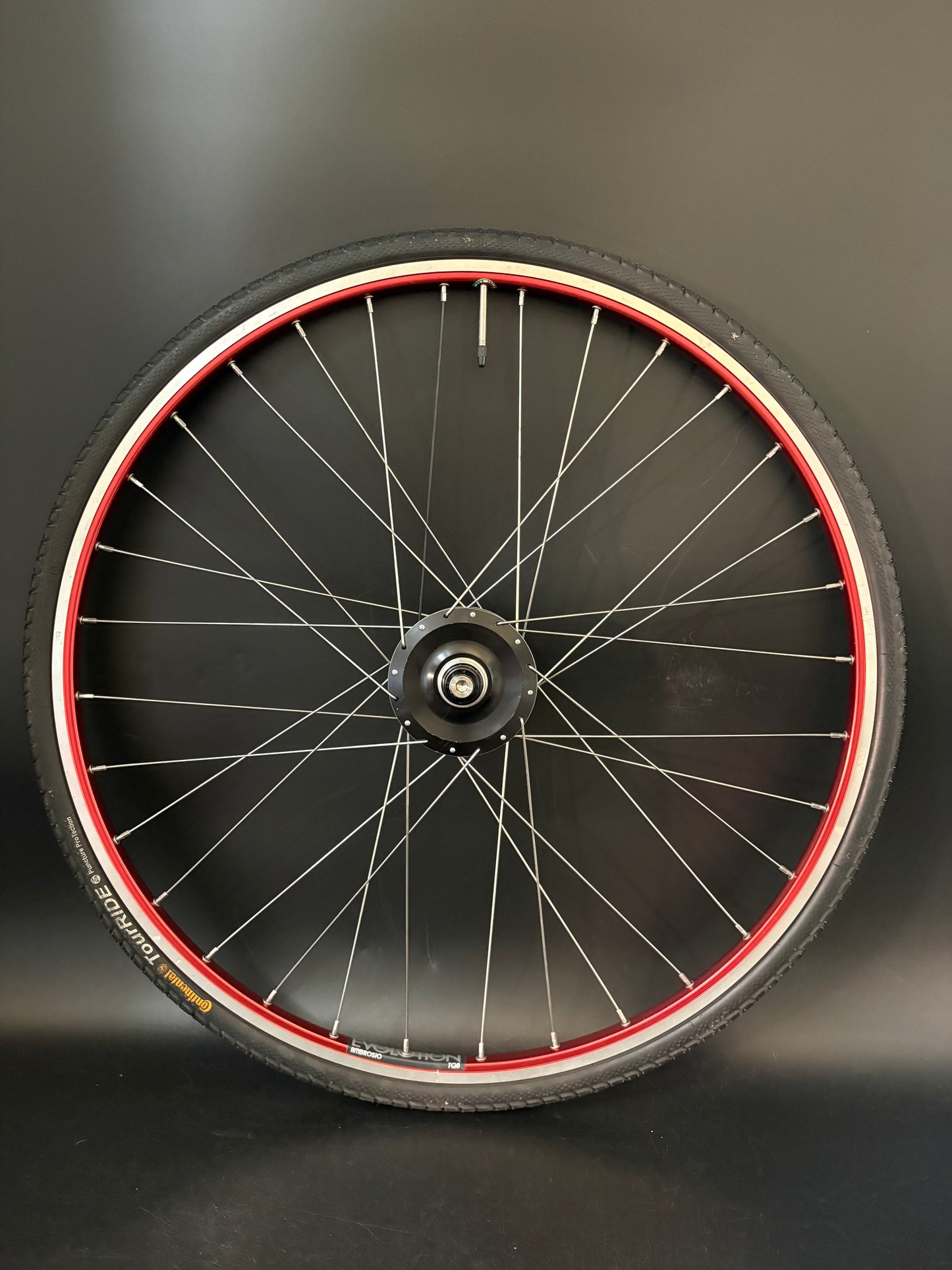 Ambrosio Evolution Red / Chub Hub Wheelset 32h