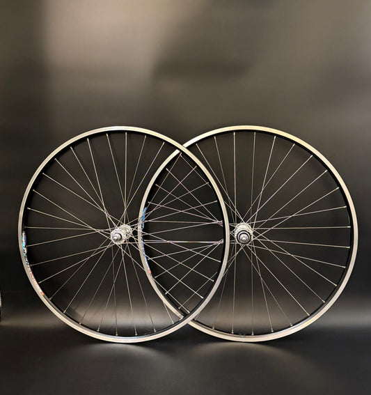 Mavic Open Pro Black Machined / Dura Ace 7710 Low Flange Wheelset 32h