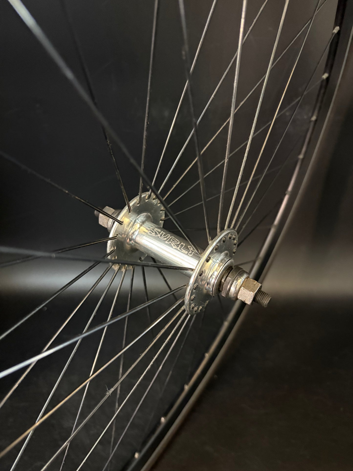 Deep V Machined Black / Surly Wheelset 36h