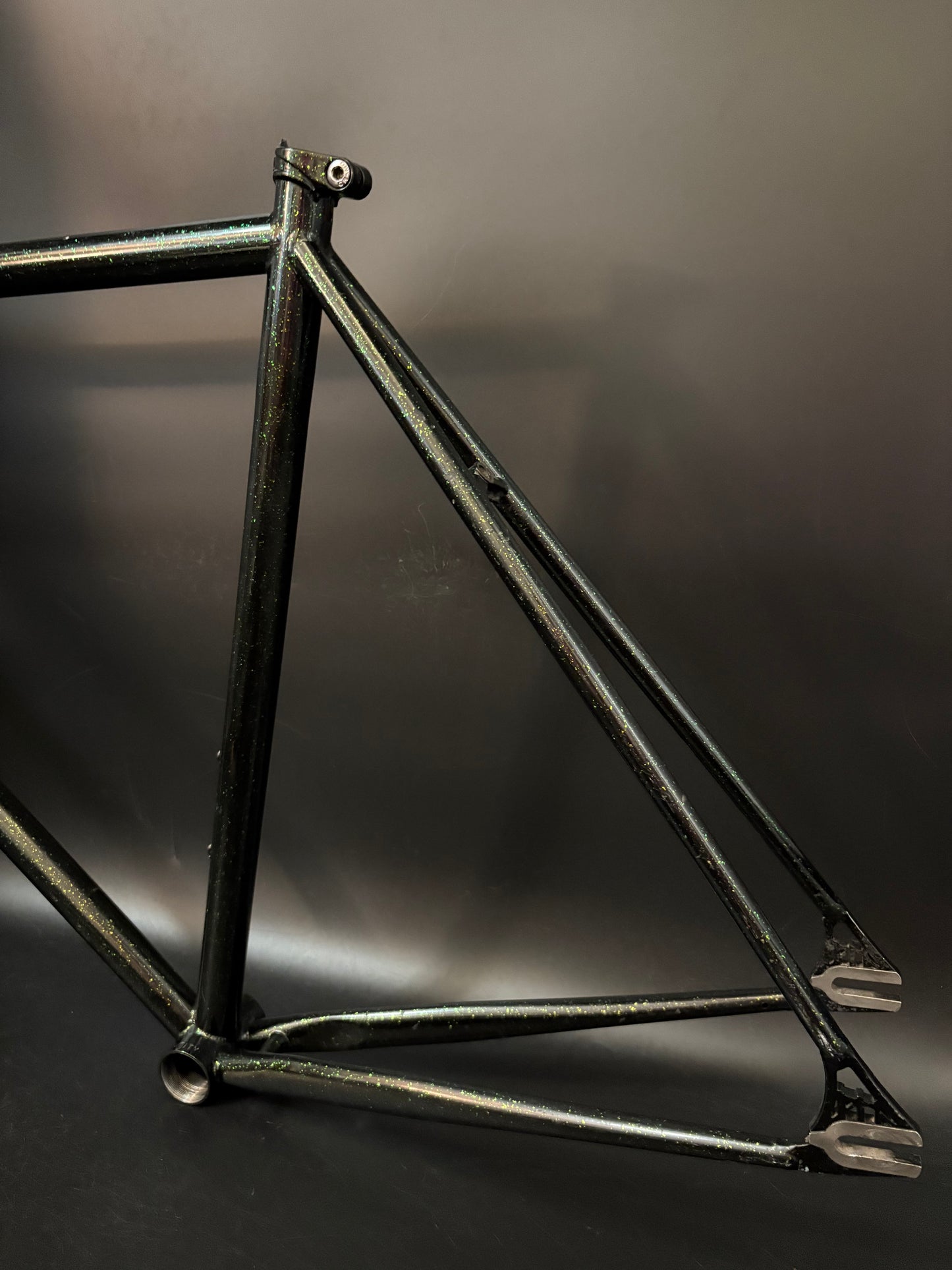 All City Big Block Frameset Green Sparkle 52cm
