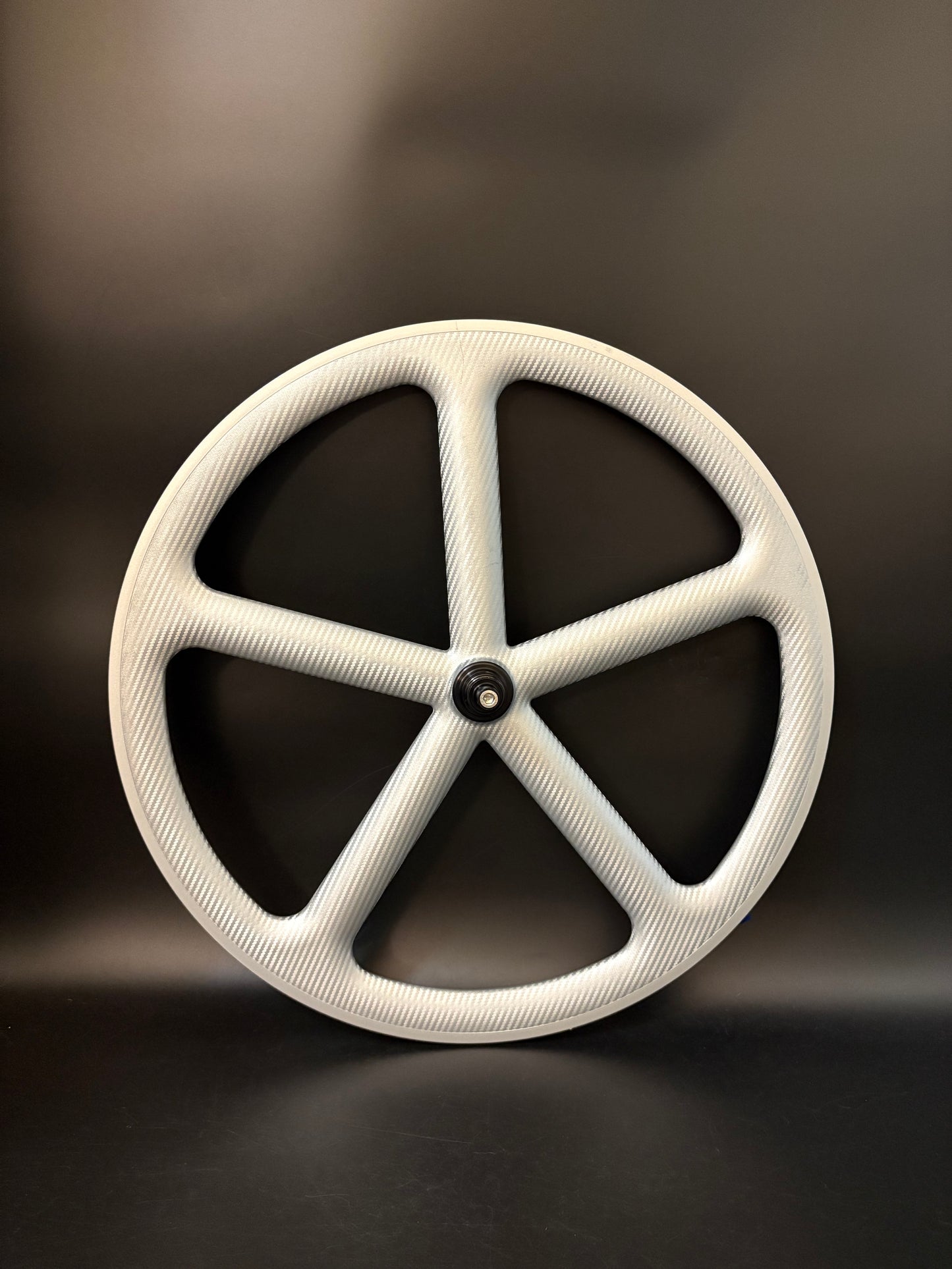 Encore 5 Spoke Rear Wheel Silver Carbon Weave