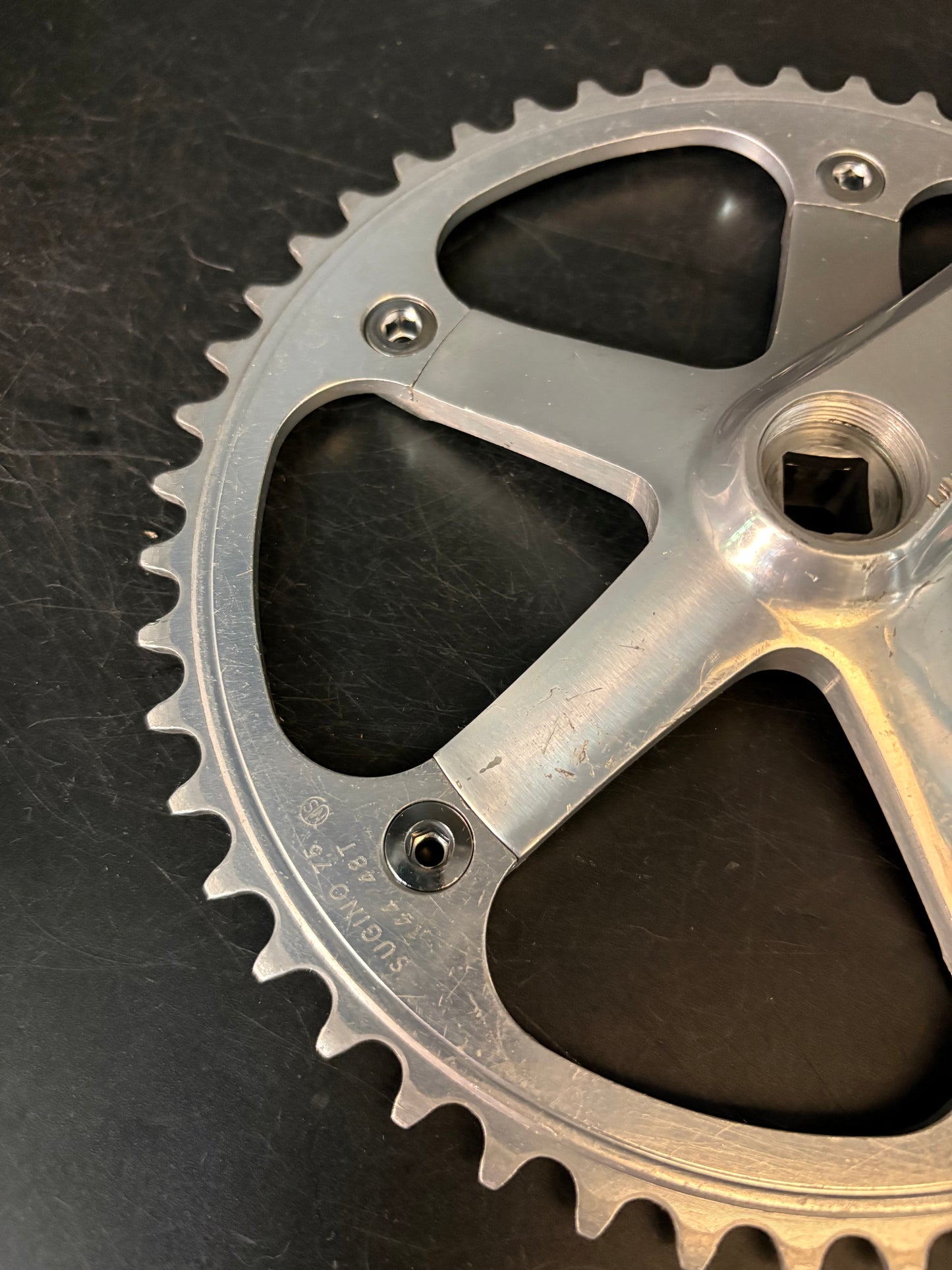 Sugino 75 Crankset Silver 175mm 48t