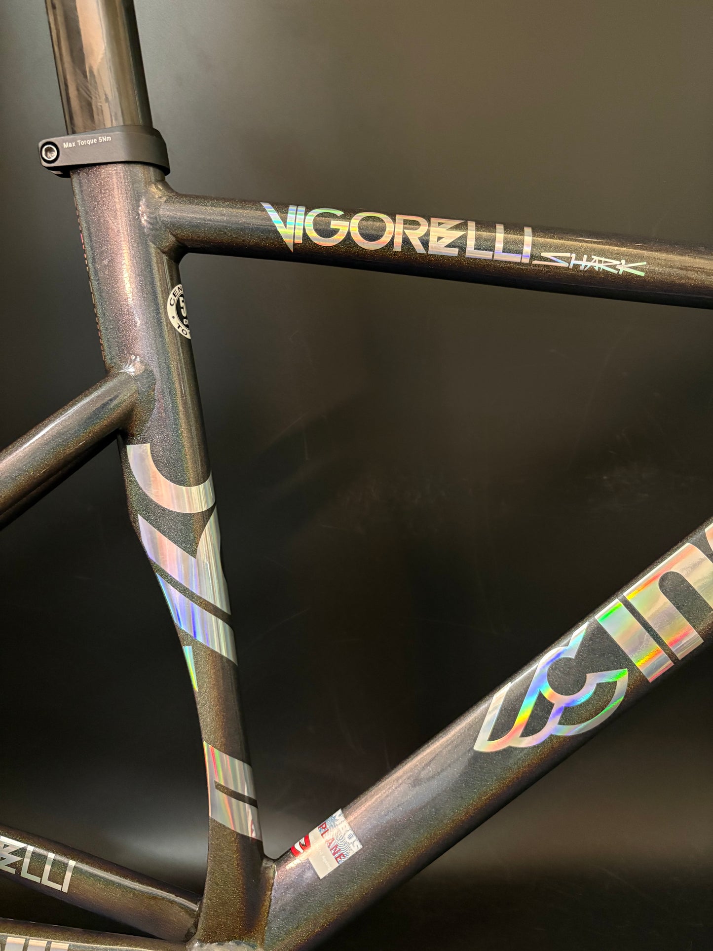 NEW Cinelli Vigorelli Shark Frameset Rainbow Sparkle 50cm XS