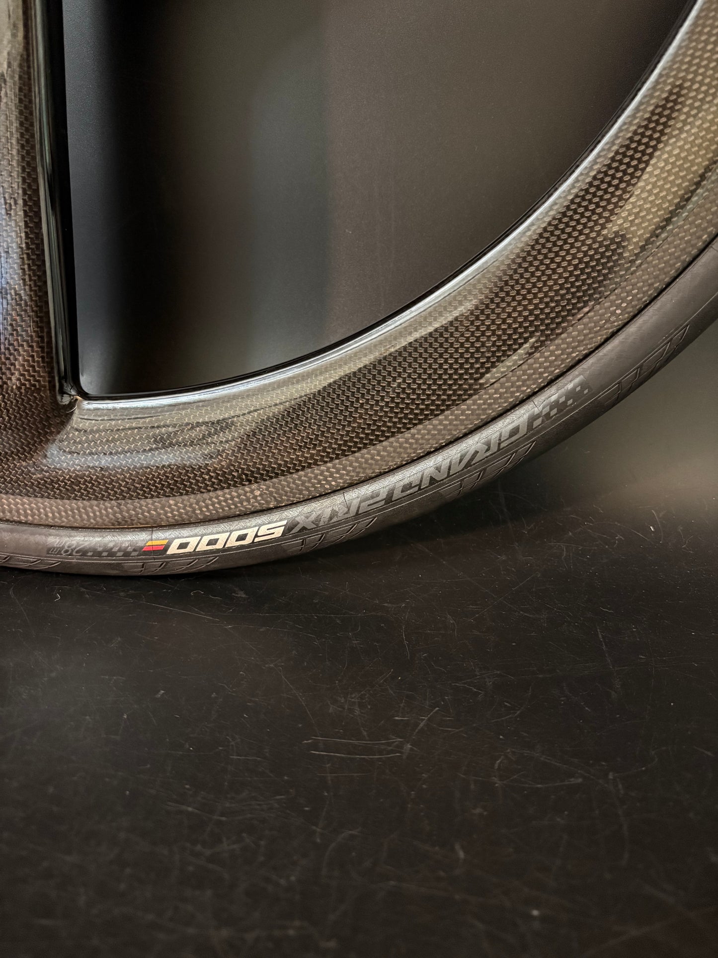Unbranded Tri Spoke Carbon Clincher Front Wheel