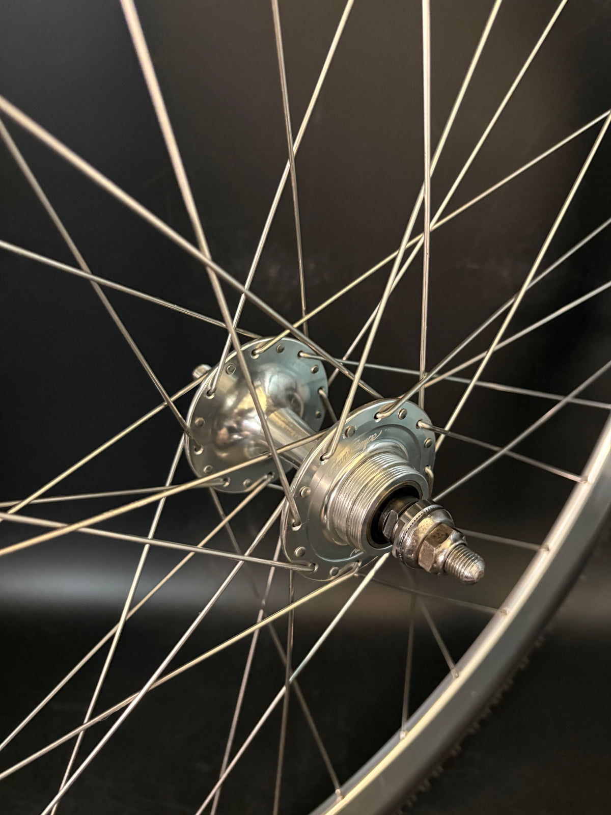 H Plus Son Formation Face / Gran Compe II Rear Wheel Silver 32h