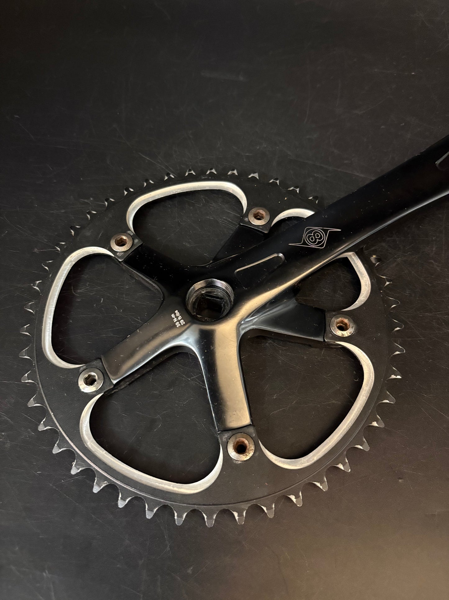 Origin 8 Crankset Black 170mm 46t 130bcd