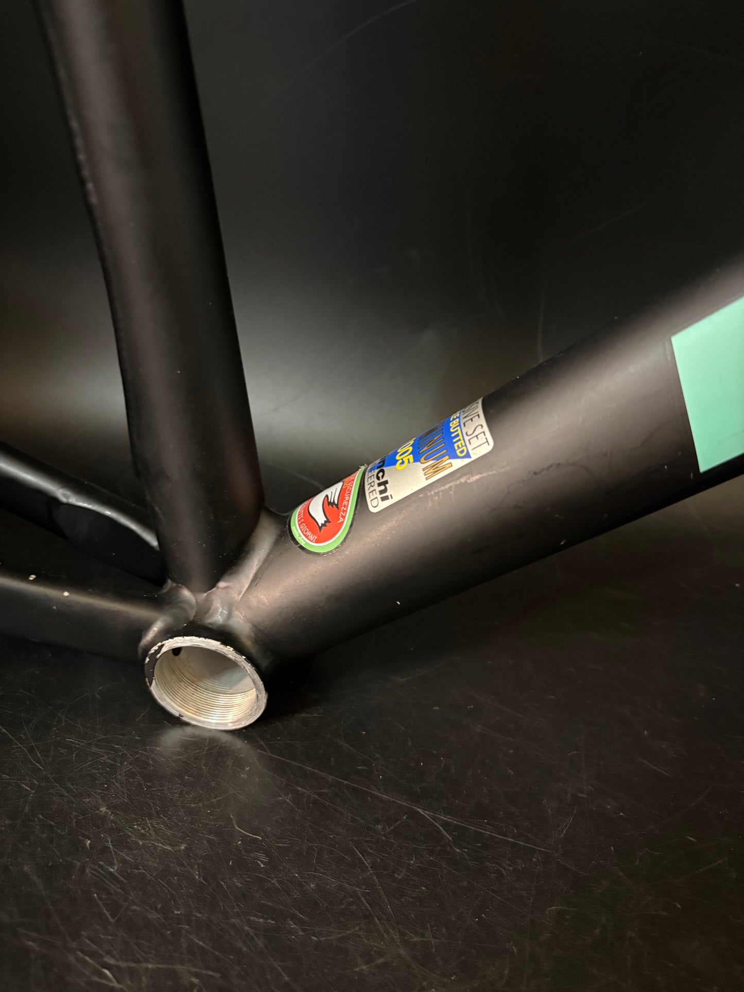 CRACKED Bianchi Pista Concept 2003 Frameset Black 55cm
