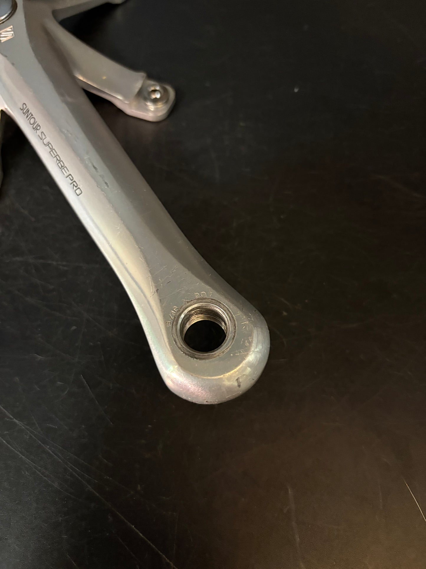 Suntour Superbe Crankset Silver 165mm