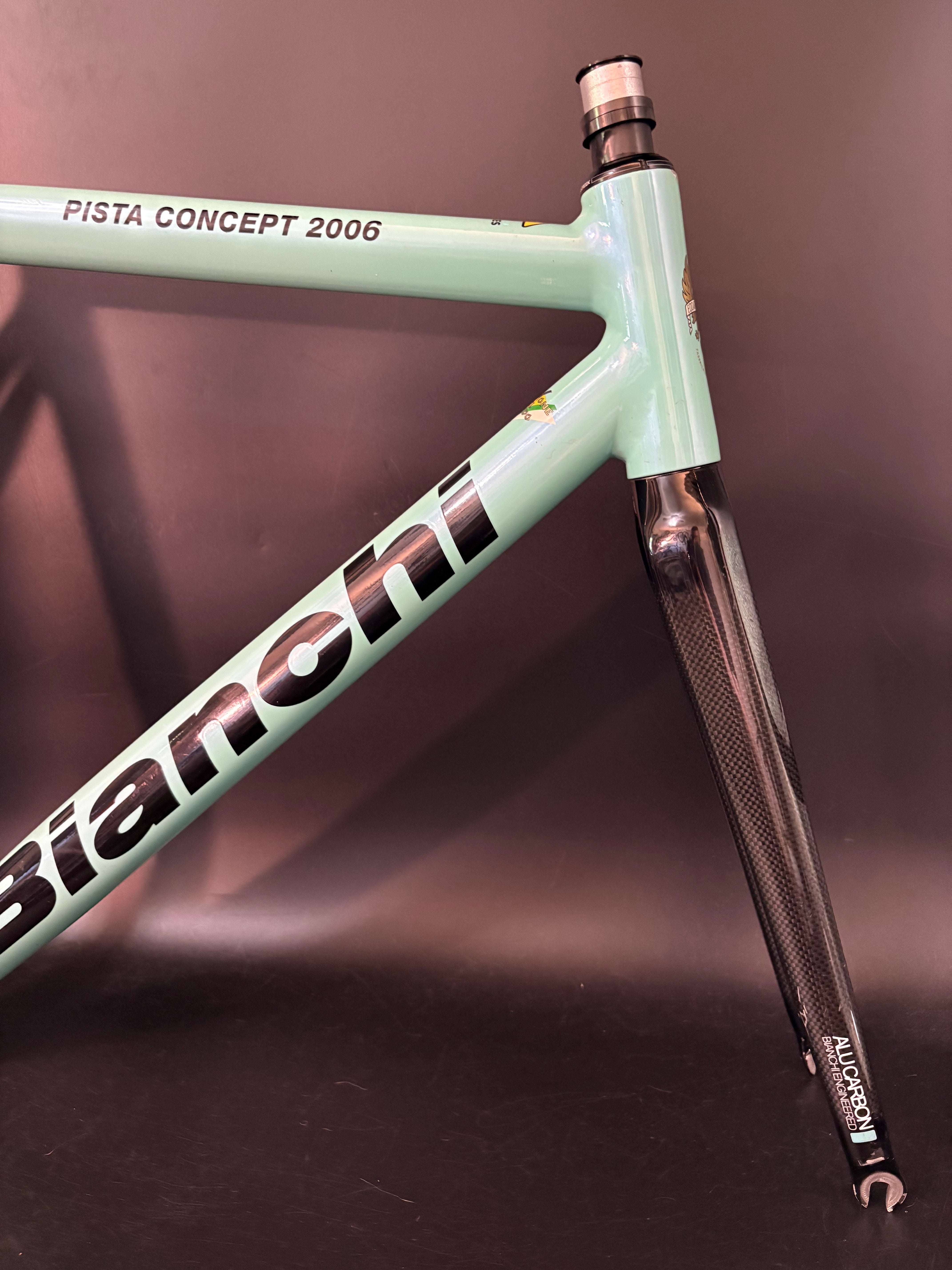 Bianchi Pista Concept 2006 Frameset Celeste 55cm – Track Lab