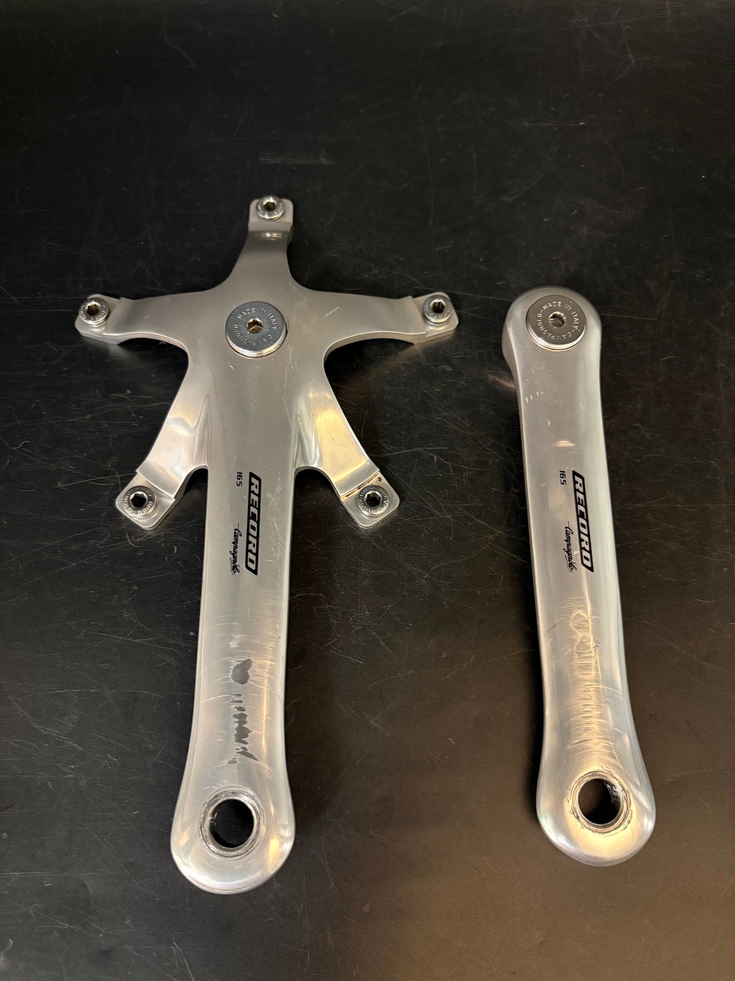 Campagnolo Record Pista Cranks Silver 165mm