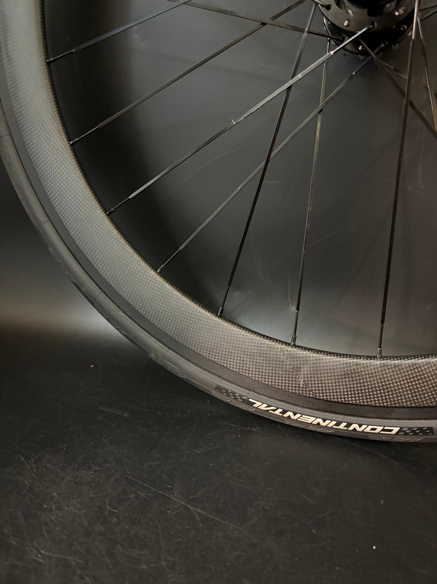 Unbranded 50mm Carbon Clincher / Novatec Wheelset 20/24h