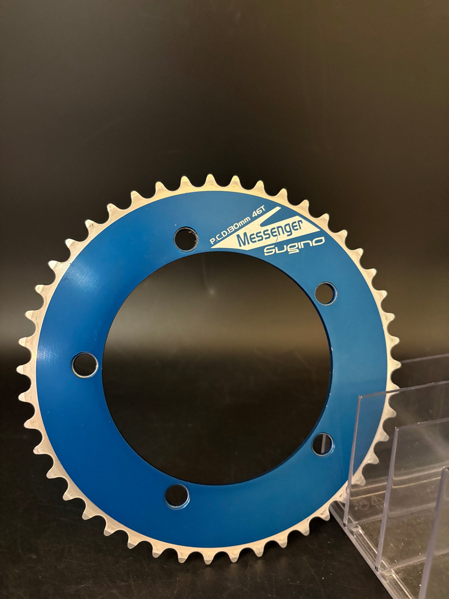 Sugino Messenger Chainring Blue 46t 130bcd
