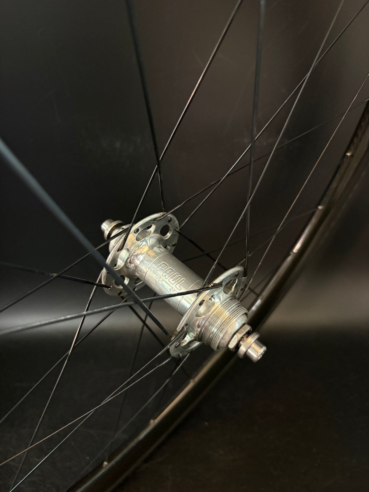 Unbranded 50mm Carbon Clincher / Paul Rear Wheel 24h