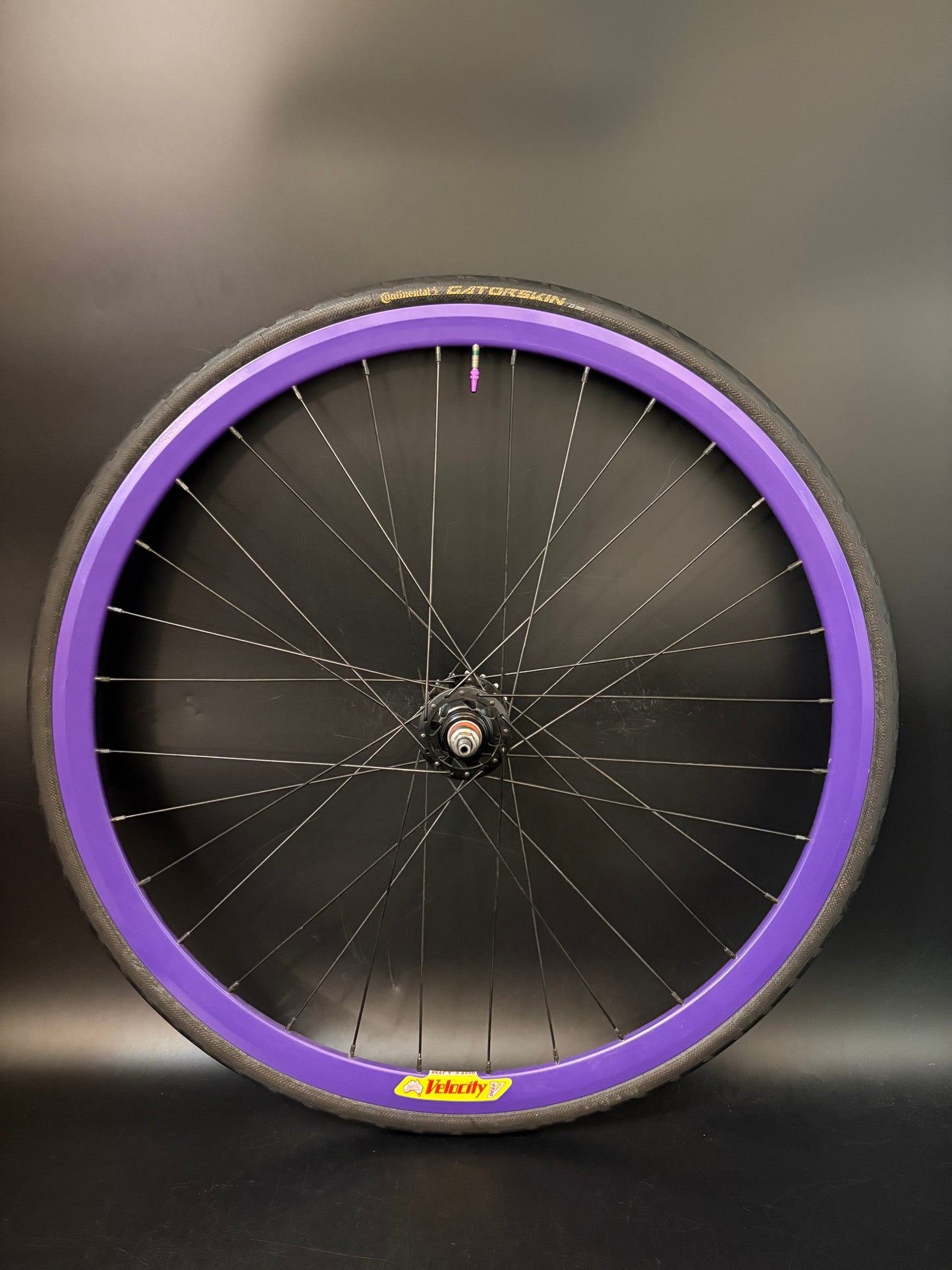 Velocity Deep V Purple / Origin 8 Wheelset 32h