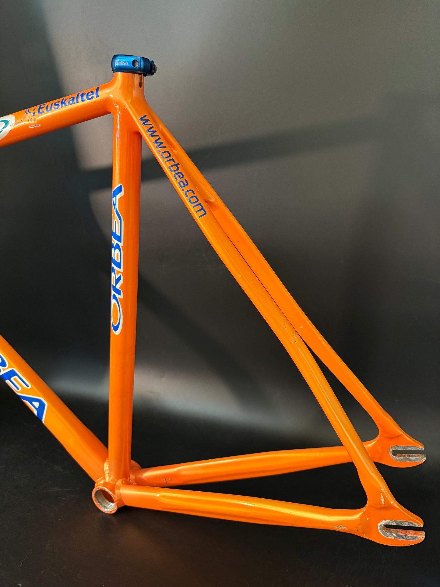 Orbea Lobular Pista Frameset Team Euskaltel Orange/Blue 57sm ST 54cm TT