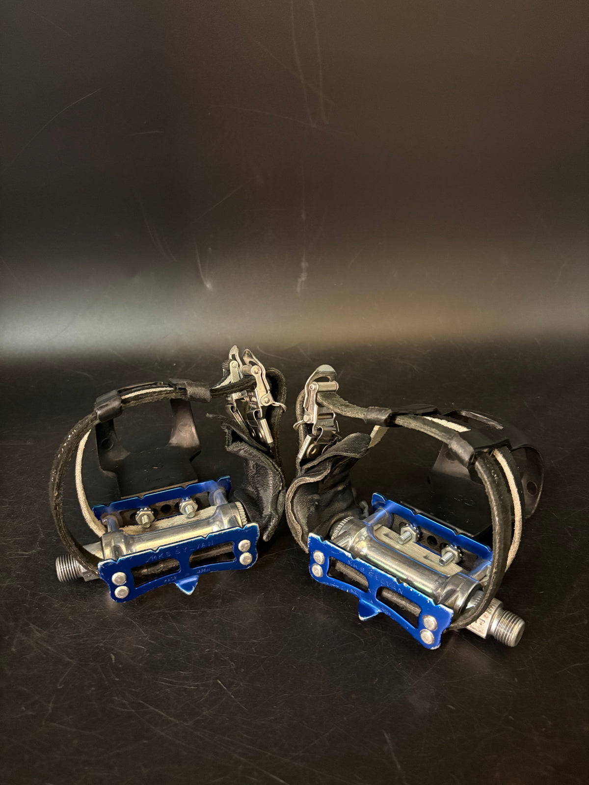 MKS Sylvan Pedals Blue / Double Straps Pedal Setup