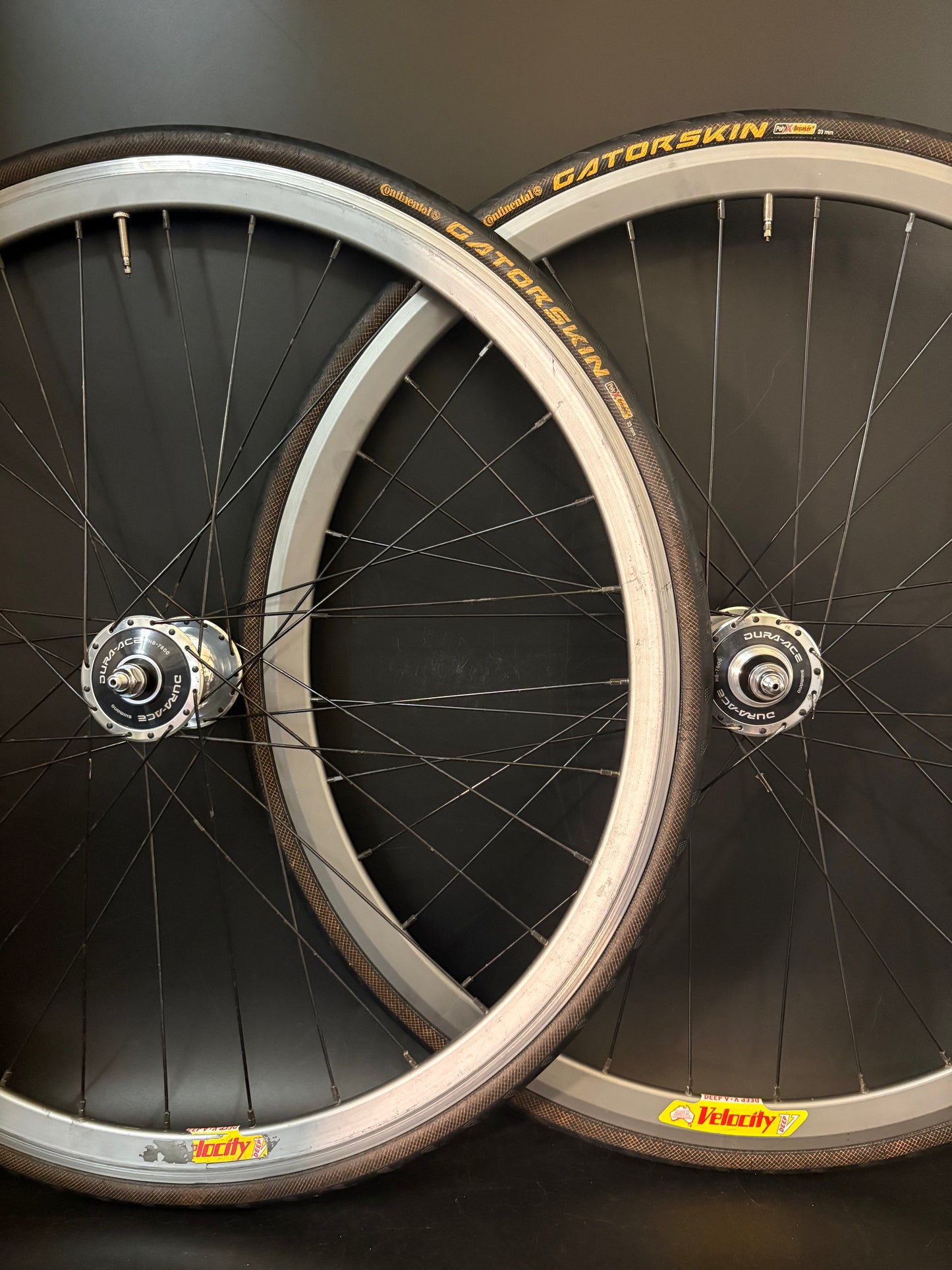Velocity Deep V Grey / Dura Ace 7600 Wheelset 32h