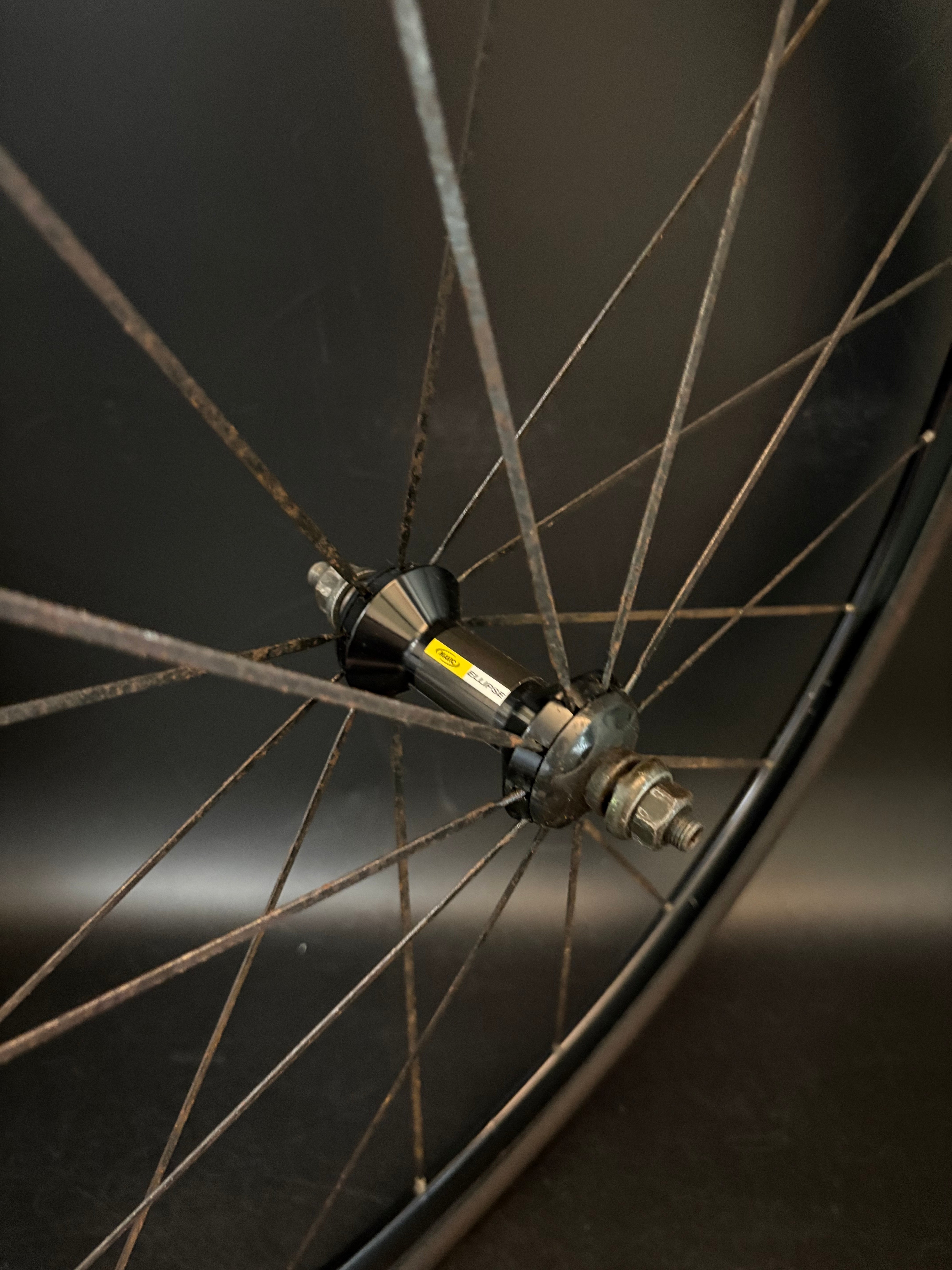 Mavic Ellipse Wheelset Black 20h - Rear Wheel for Parts – Track Lab