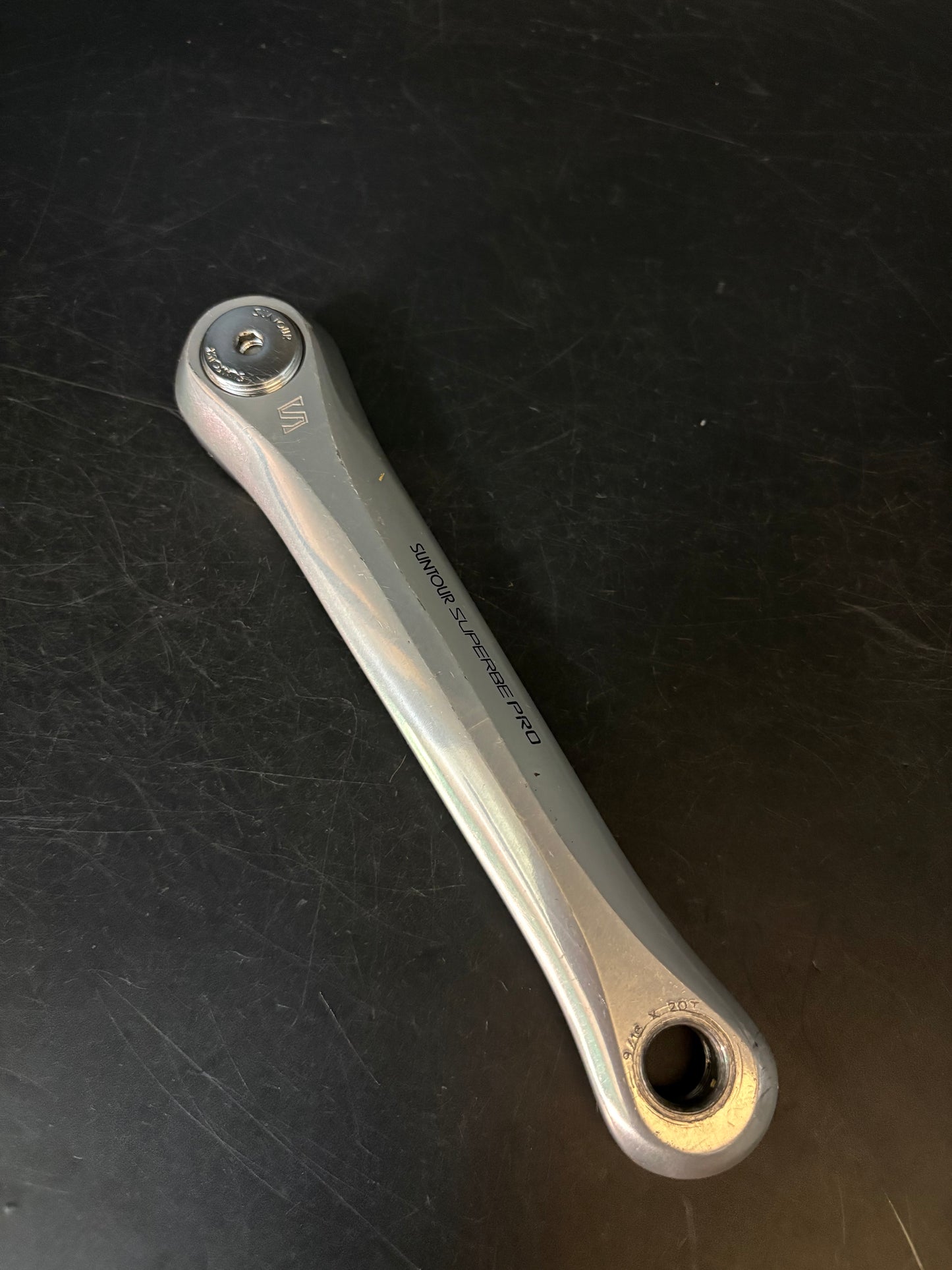 Suntour Superbe Crankset Silver 165mm