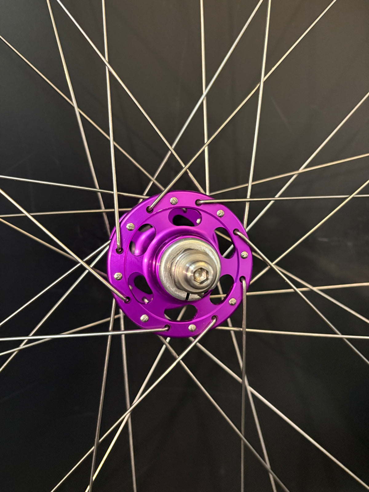 H Plus Son Tb14 Silver / Paul Components Purple Wheelset 32h