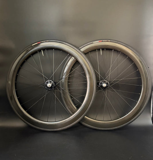 Unbranded 50mm Carbon Clincher / Paul HF Wheelset 28h