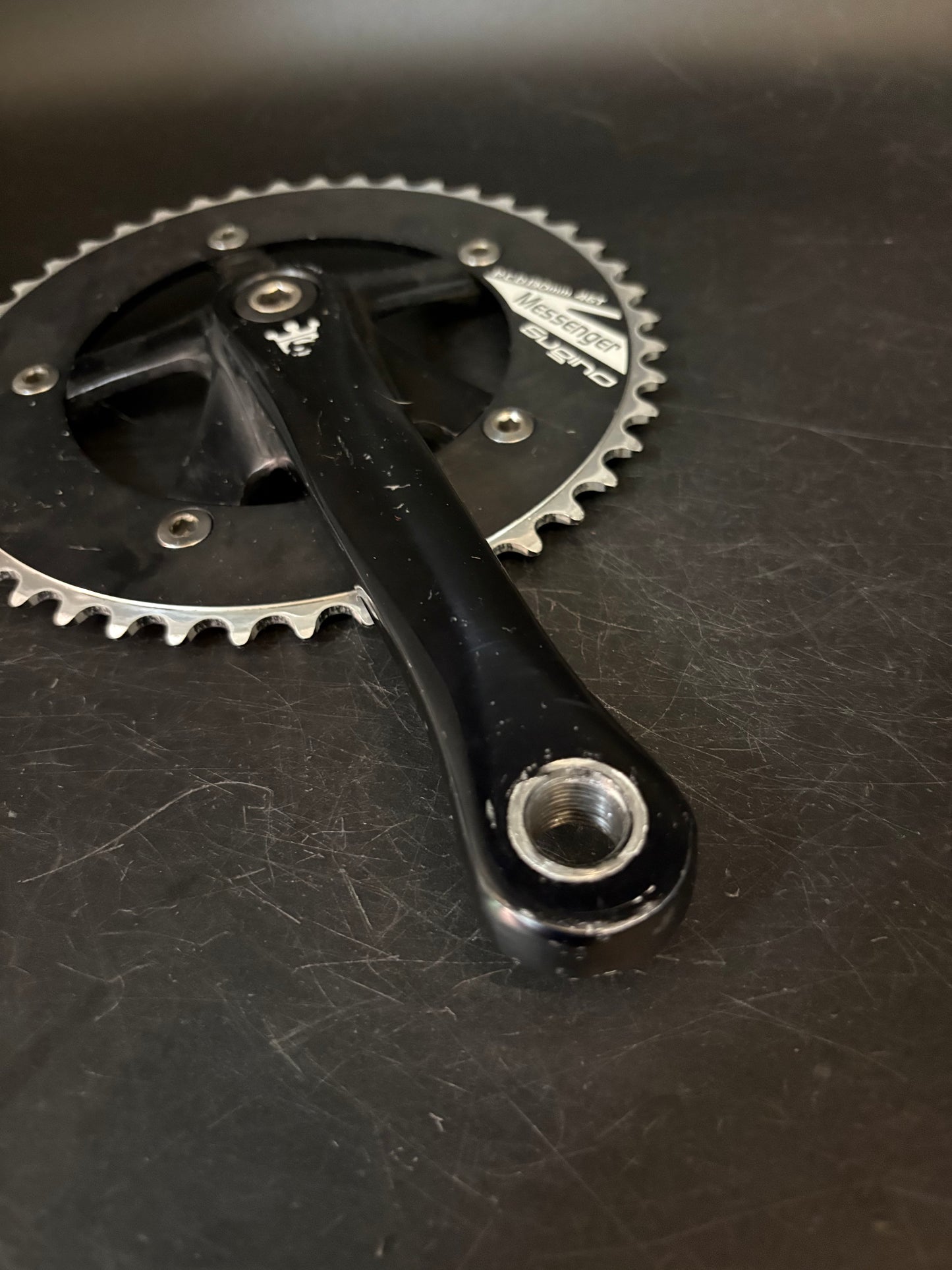 Sugino Messenger Crankset Black 165mm 46t