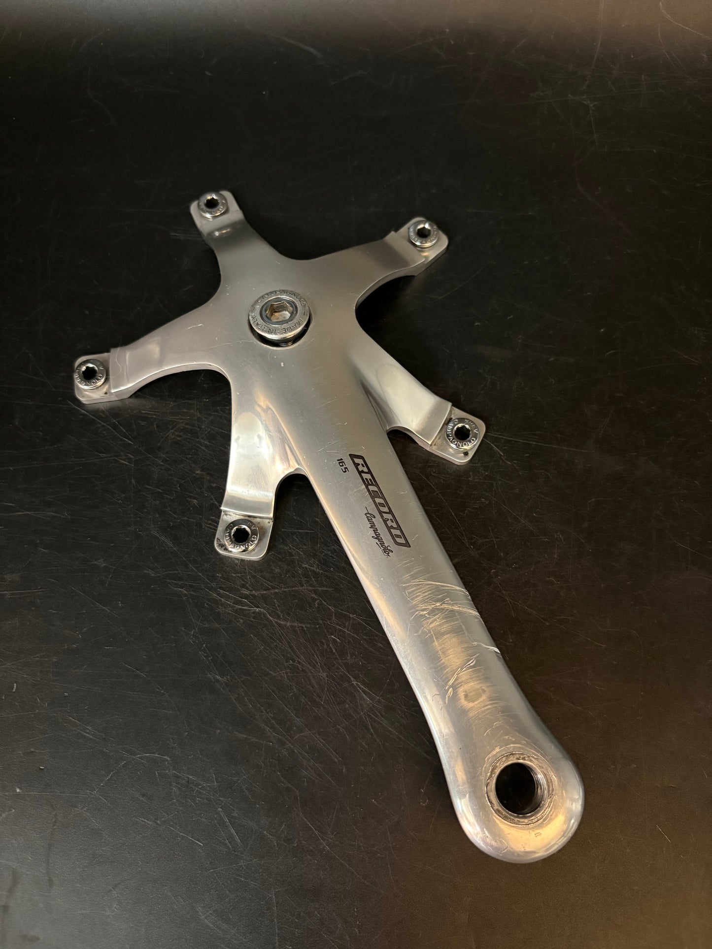 Campagnolo Record Pista Cranks Silver 165mm