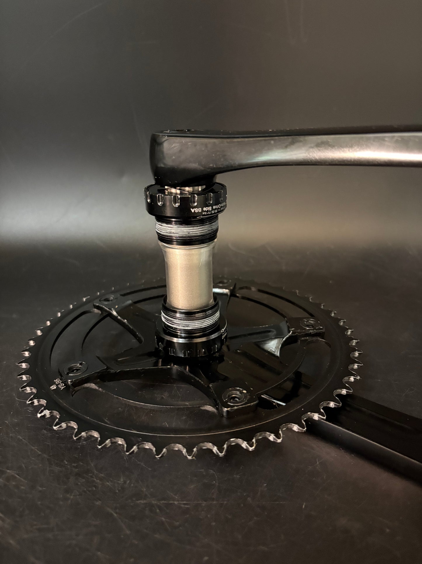 Unbranded Track Crankset Black 170mm 48t