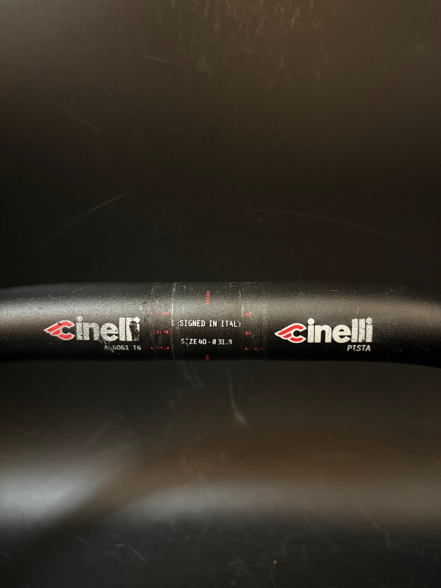 Cinelli Pista Drop Handlebar Black 42cm 31.8