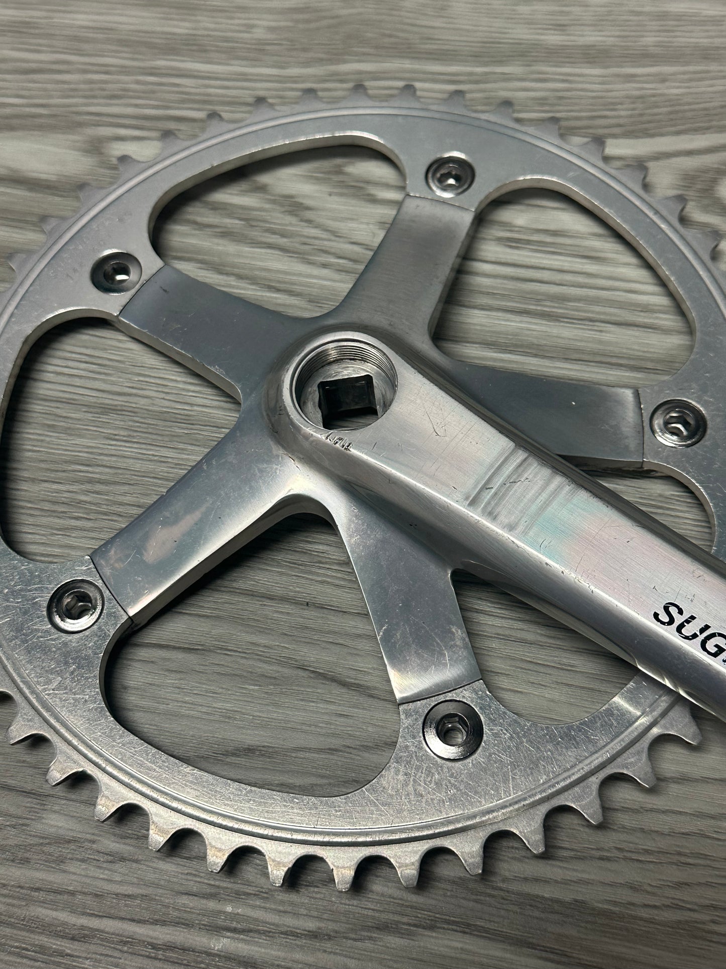 Sugino 75 Crankset Silver 175mm 48t