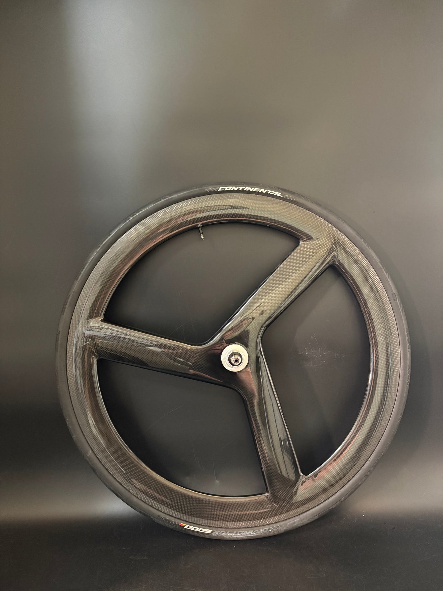 Unbranded Tri Spoke Carbon Clincher Front Wheel