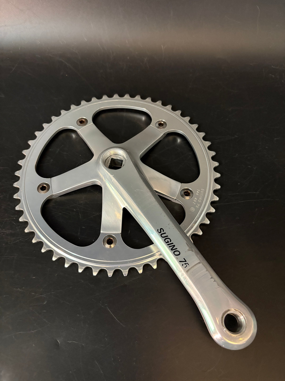 Sugino 75 Crankset Silver 165mm 49t