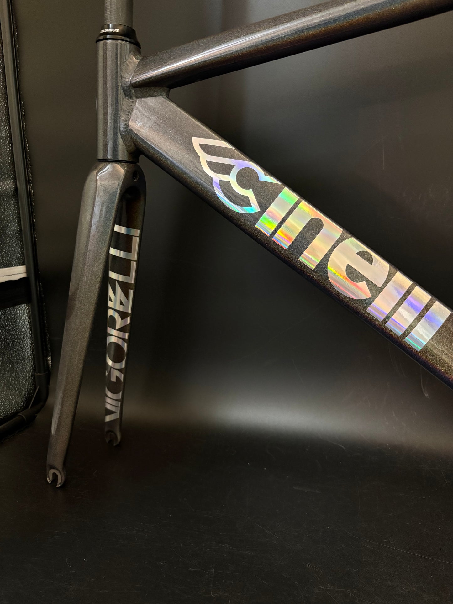 NEW Cinelli Vigorelli Shark Frameset Rainbow Sparkle 50cm XS