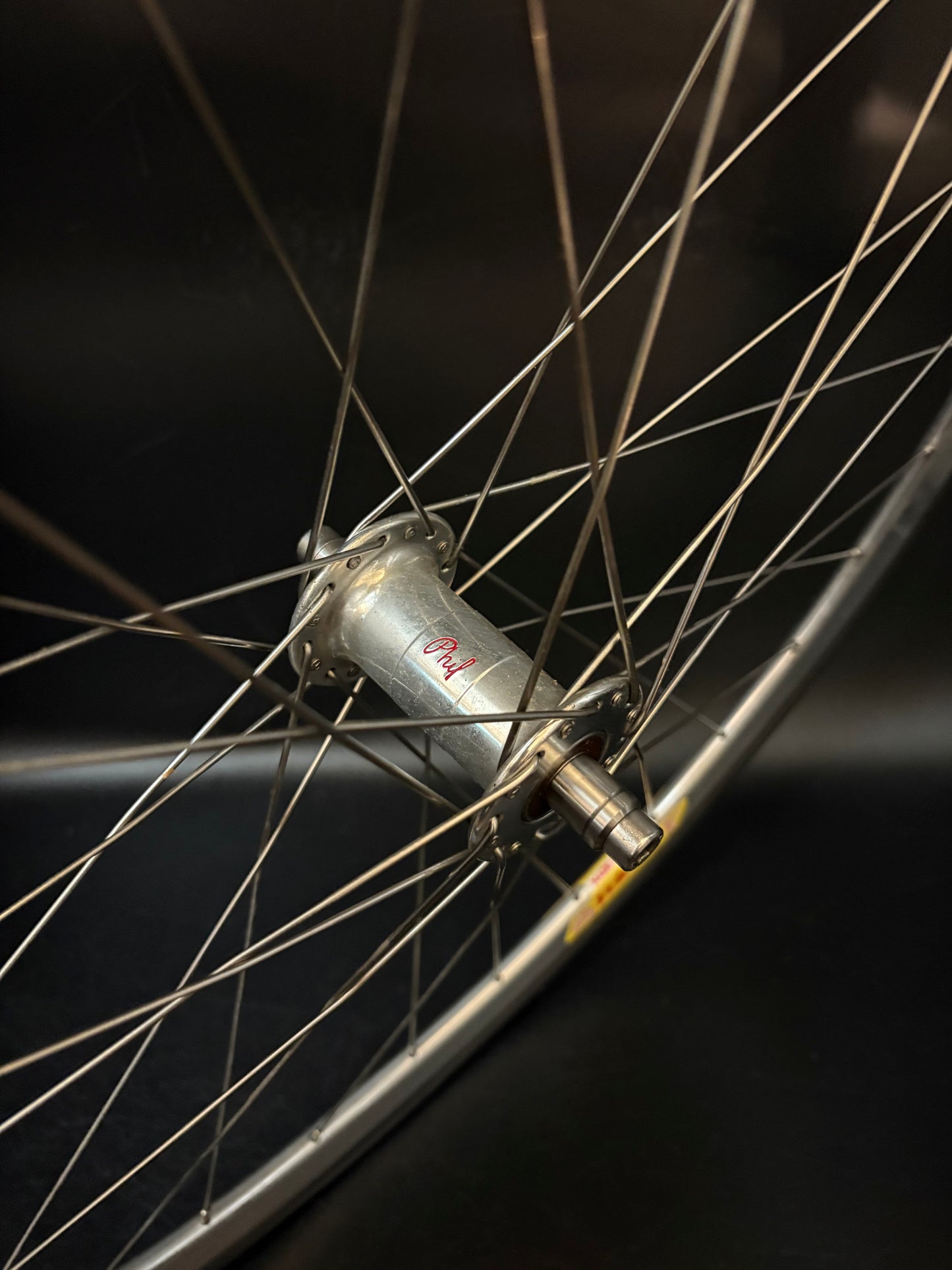 Velocity Deep V Silver / Phil Wood LF Wheelset 32/36h