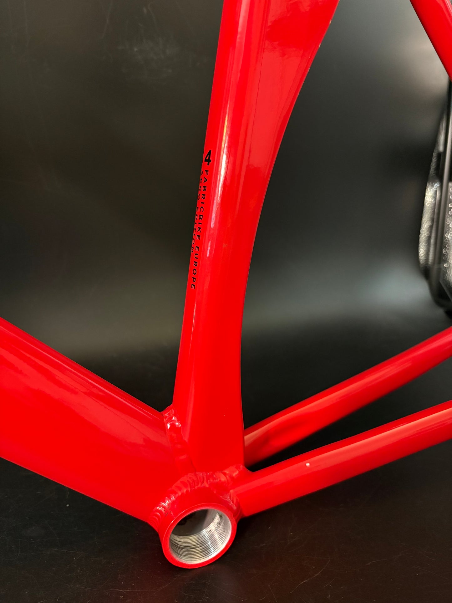 Fabricbike Aero Frameset Red 54cm w/ Stem + Drops