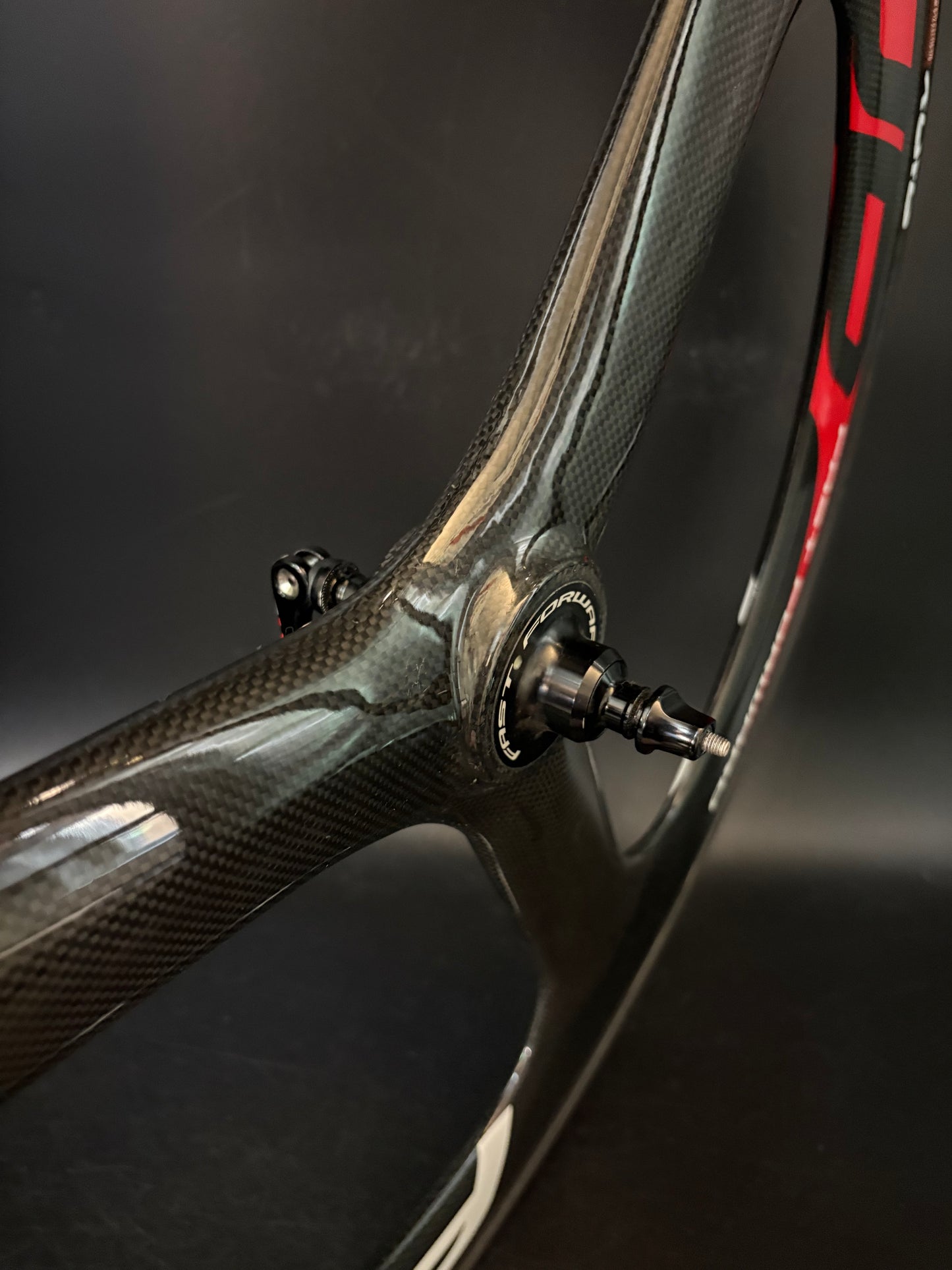FFWD Tubular Tri Spoke Front Wheel Carbon