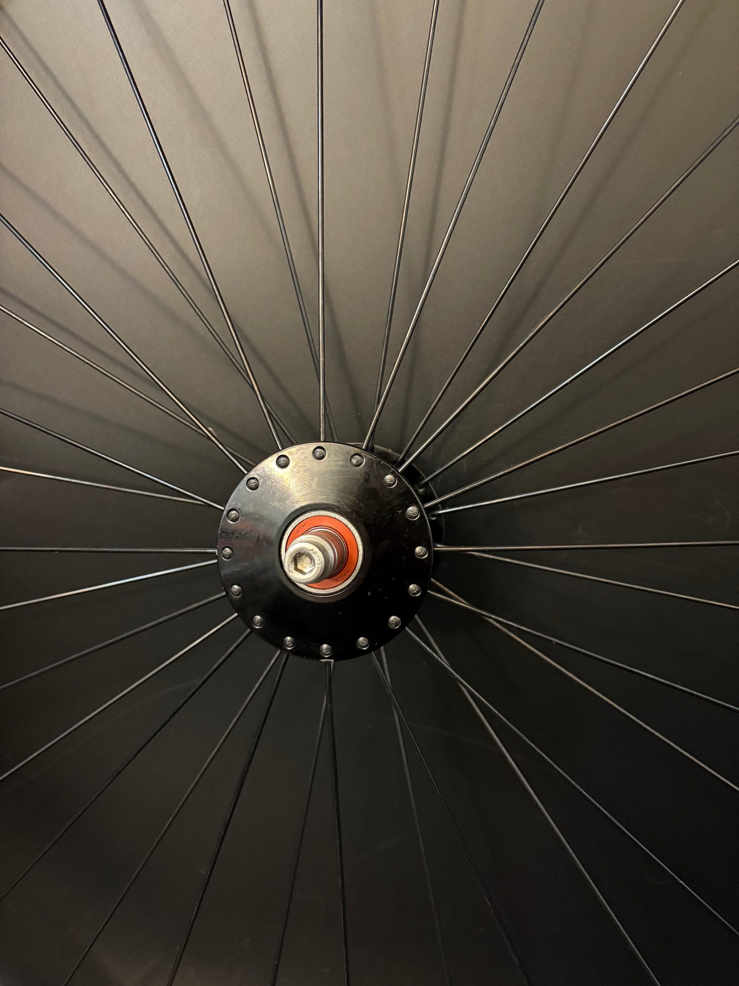 Velocity Deep V Red Machined / Phil Wood Wheelset Black 32h