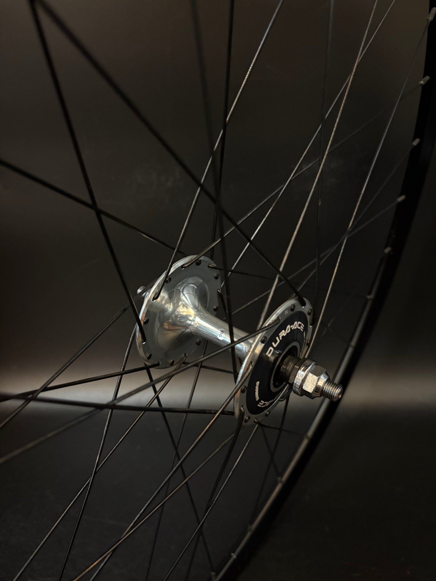 Velocity Deep V Black / Dura Ace HF 7600 Wheelset 32h