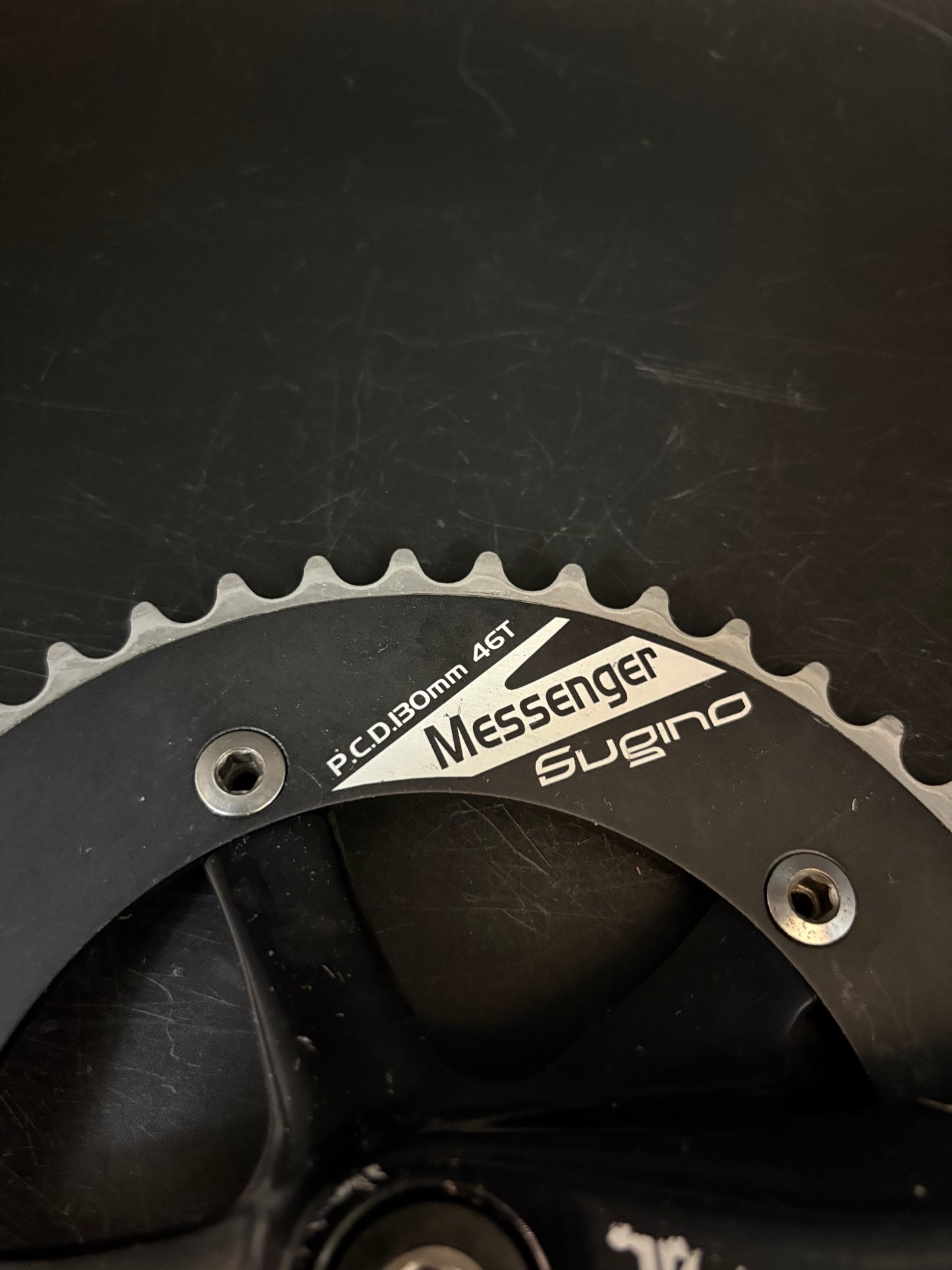 Sugino Messenger Crankset Black 165mm 46t