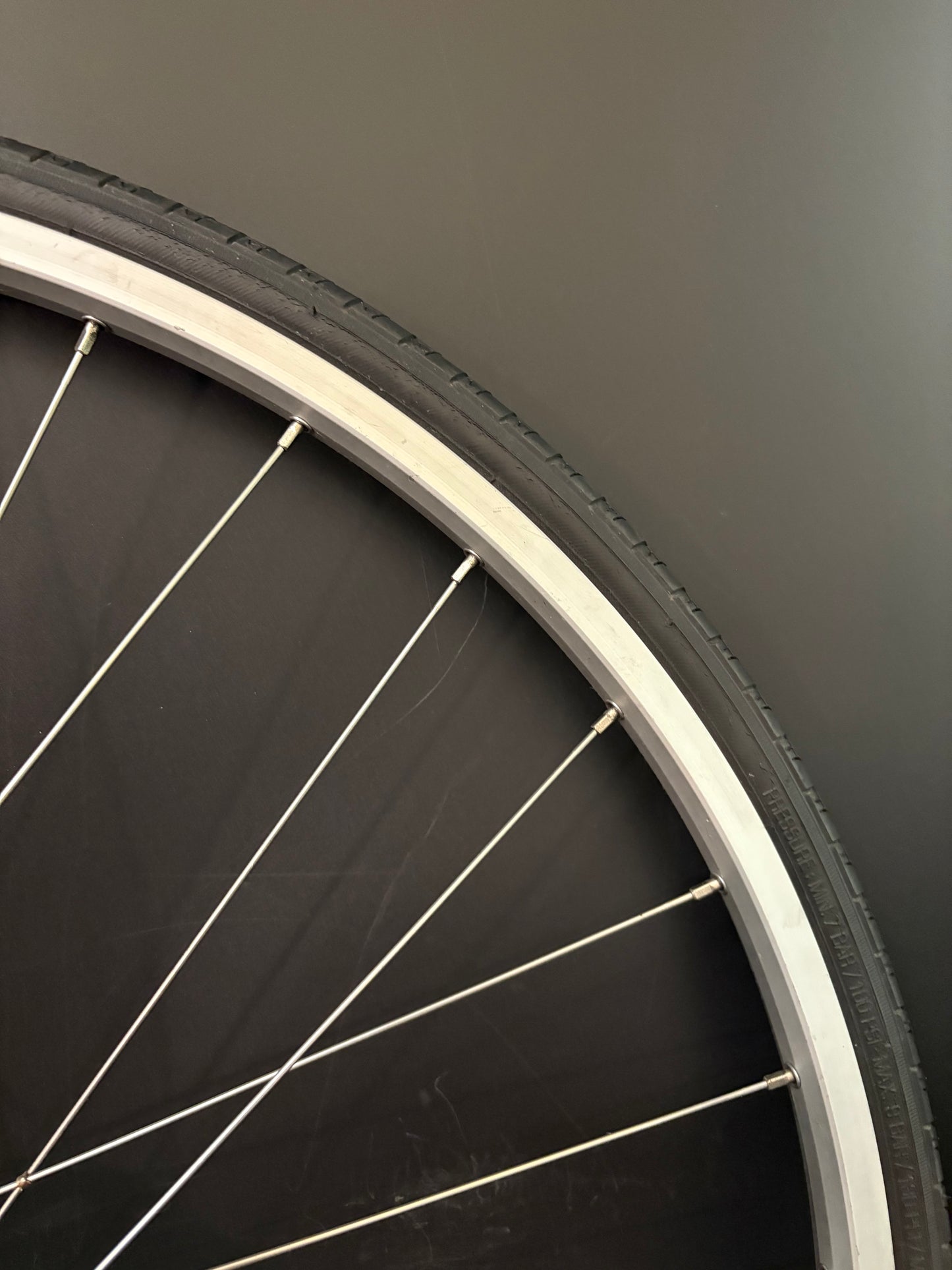 Sun Rims CR18 Silver / All City Gold Rear Wheel 32h