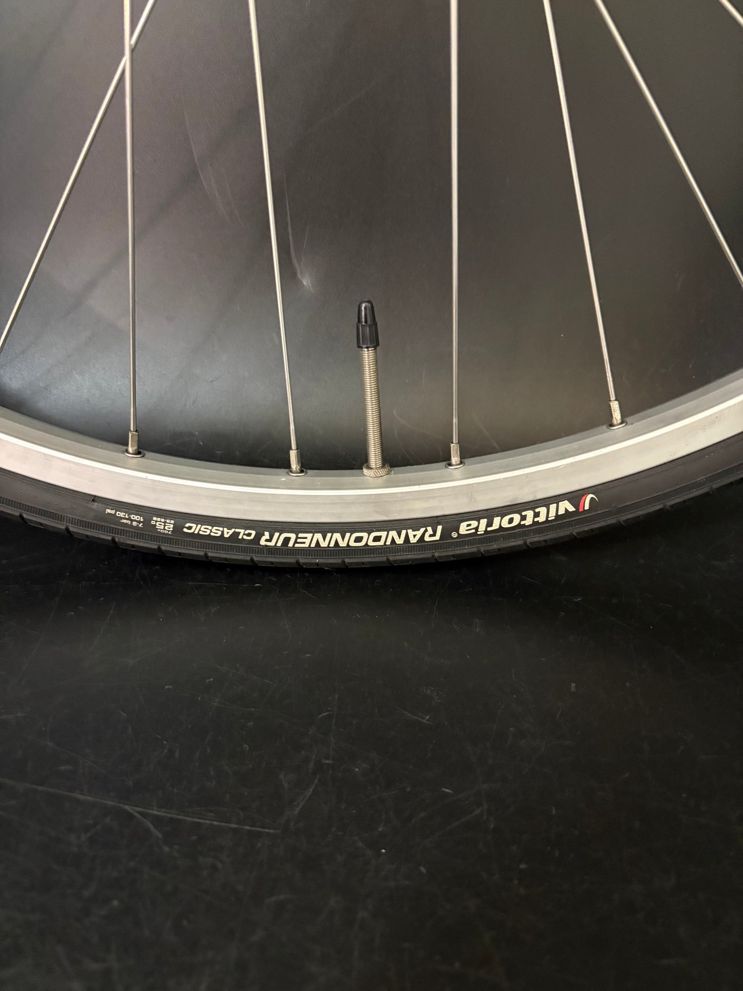 Sun Rims CR18 Silver / All City Gold Rear Wheel 32h