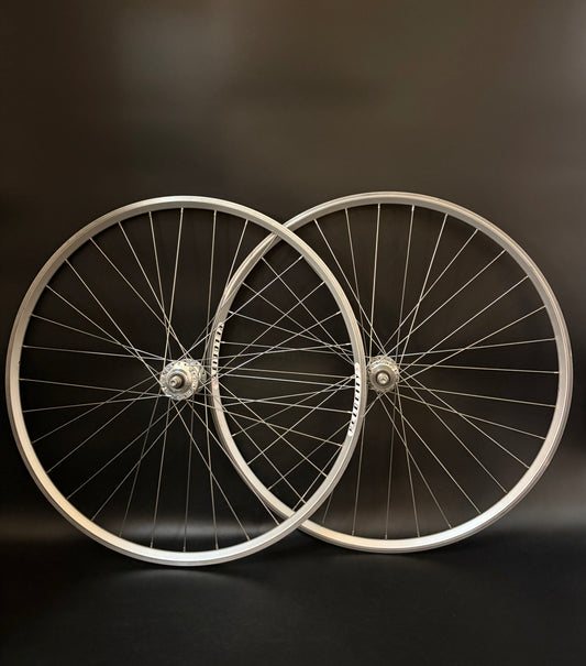 Velocity A23 Silver / Phil Wood Wheelset 32h