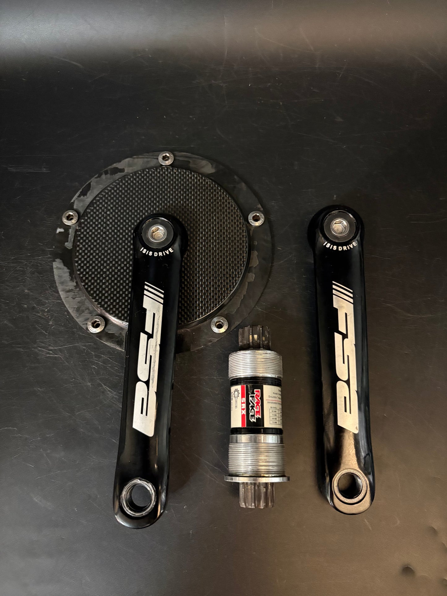 FSA Vigorelli Crankset Carbon 165mm