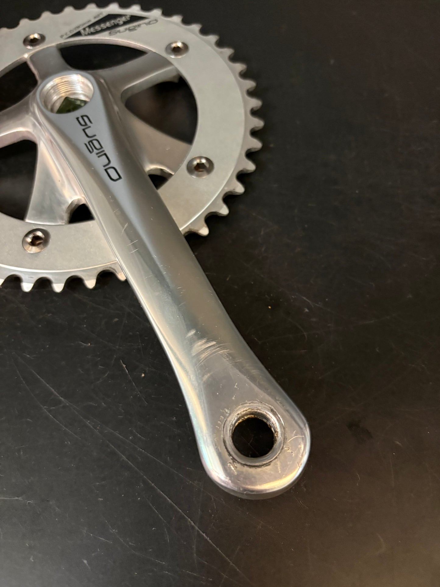 Sugino Messenger Crankset Silver 165mm 42t 130bcd