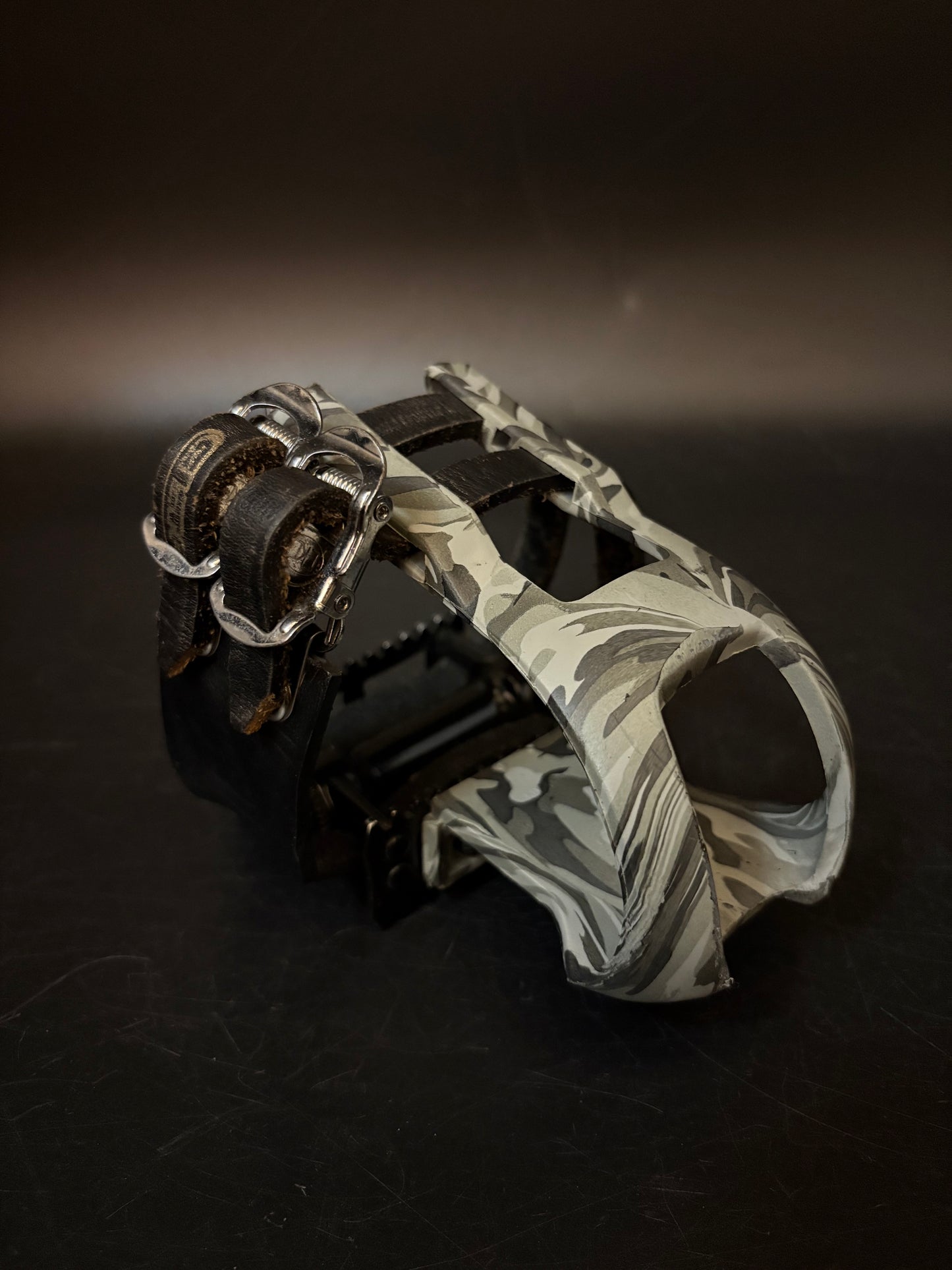 MKS Mash Black / Unbranded Leather Double Straps Pedal Setup